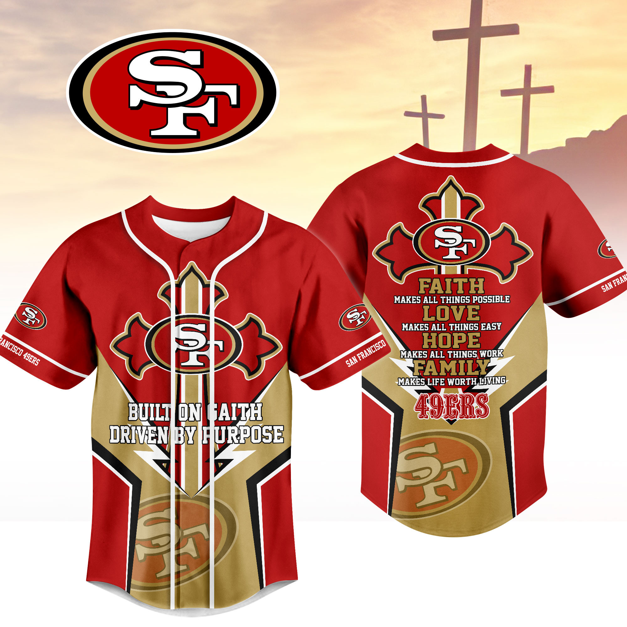 San Francisco 49ers | Premium Blessed Beyond The Score Jersey NTH1