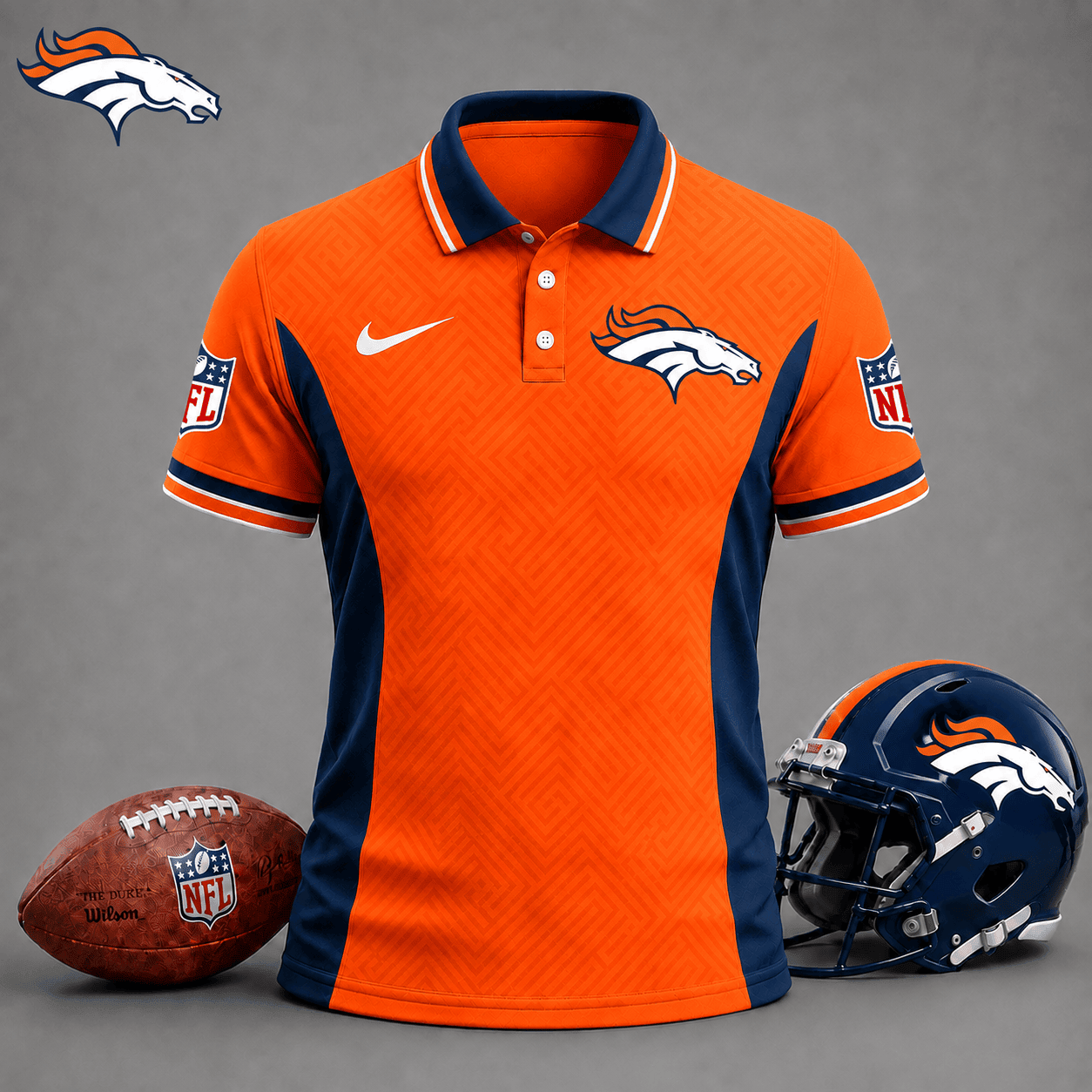 Denver Broncos | Premium NFL Tonal Labyrinth Polo NY