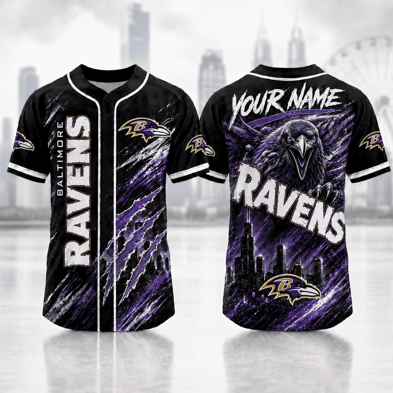 Baltimore Ravens | Premium Personalized NFL Jersey Shirt For Football Fans NNK