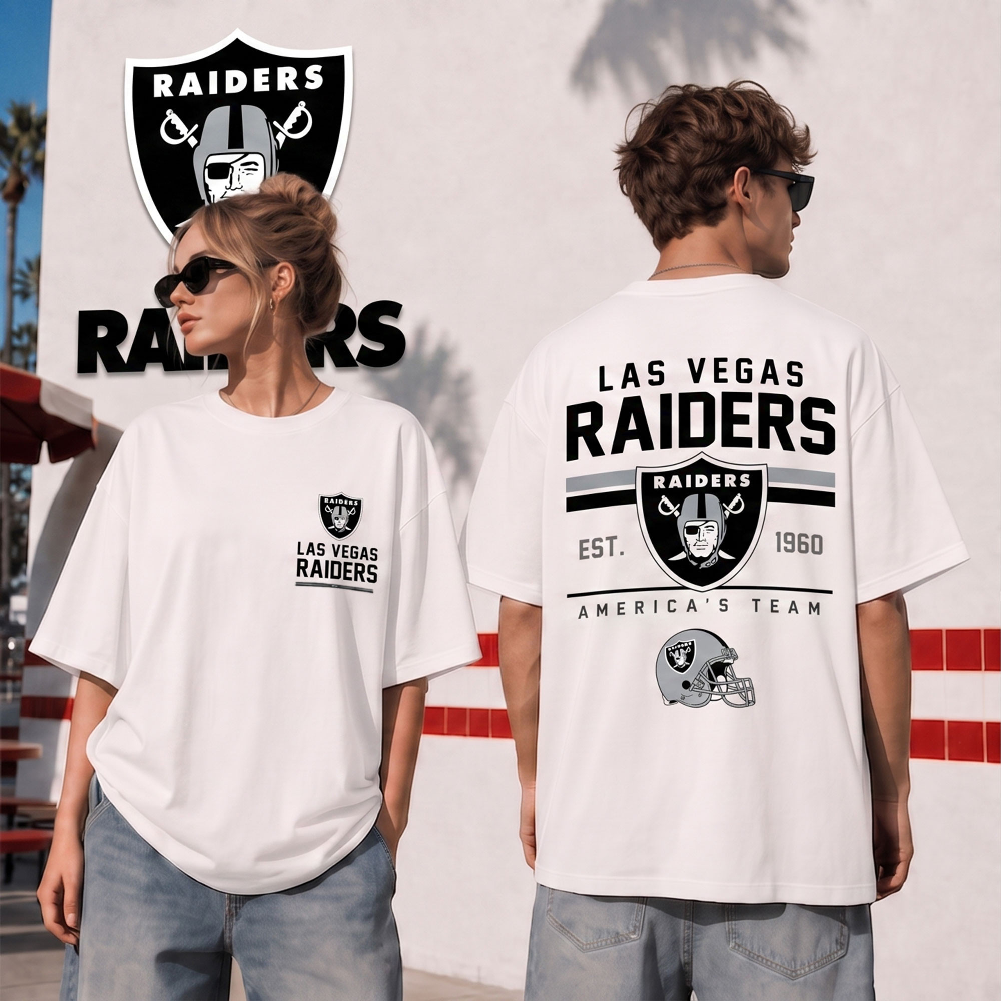Las Vegas Raiders | Premium NFL All American Football 3D Shirt NTH1