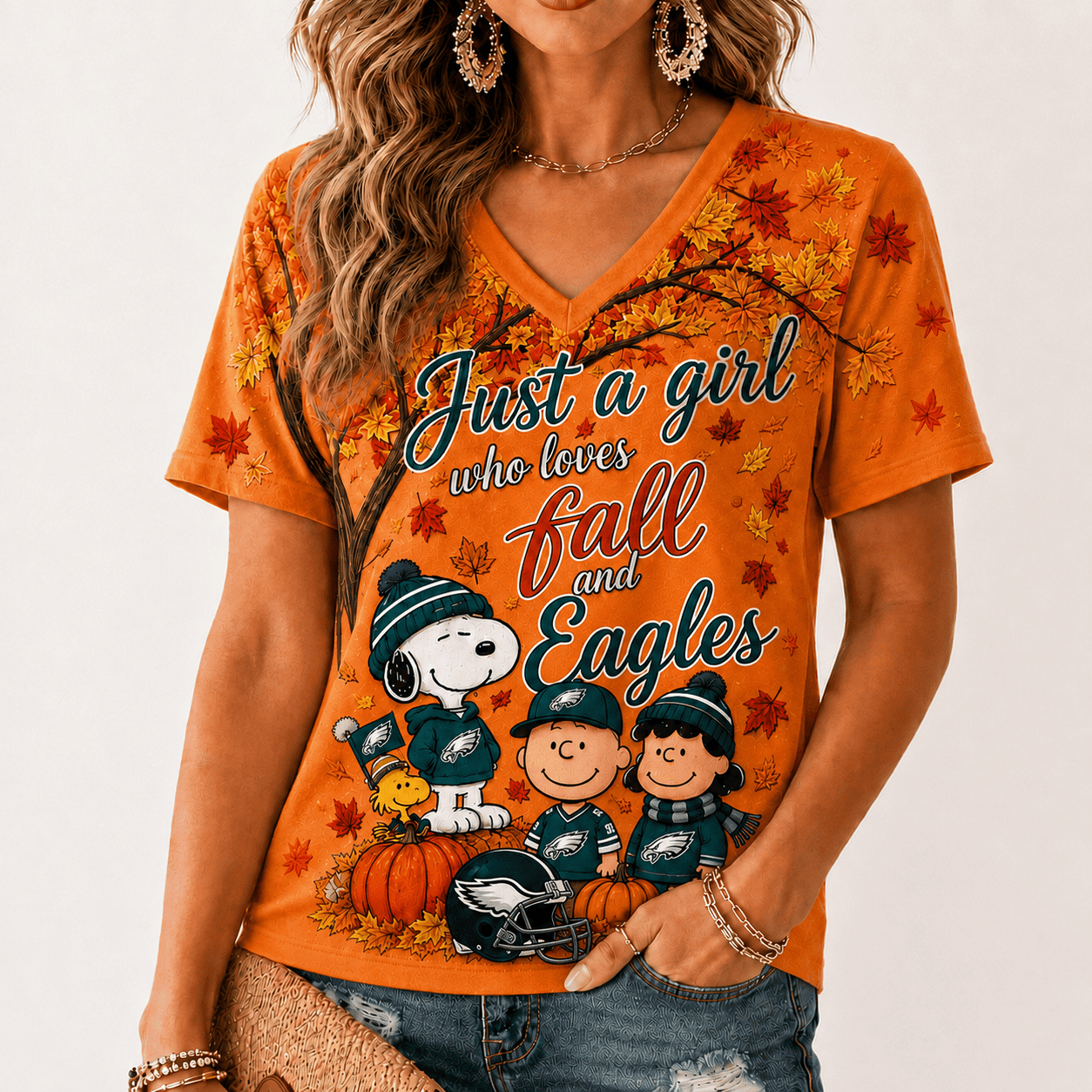 Philadelphia Eagles | Premium NFL Fall Season V-Neck TD
