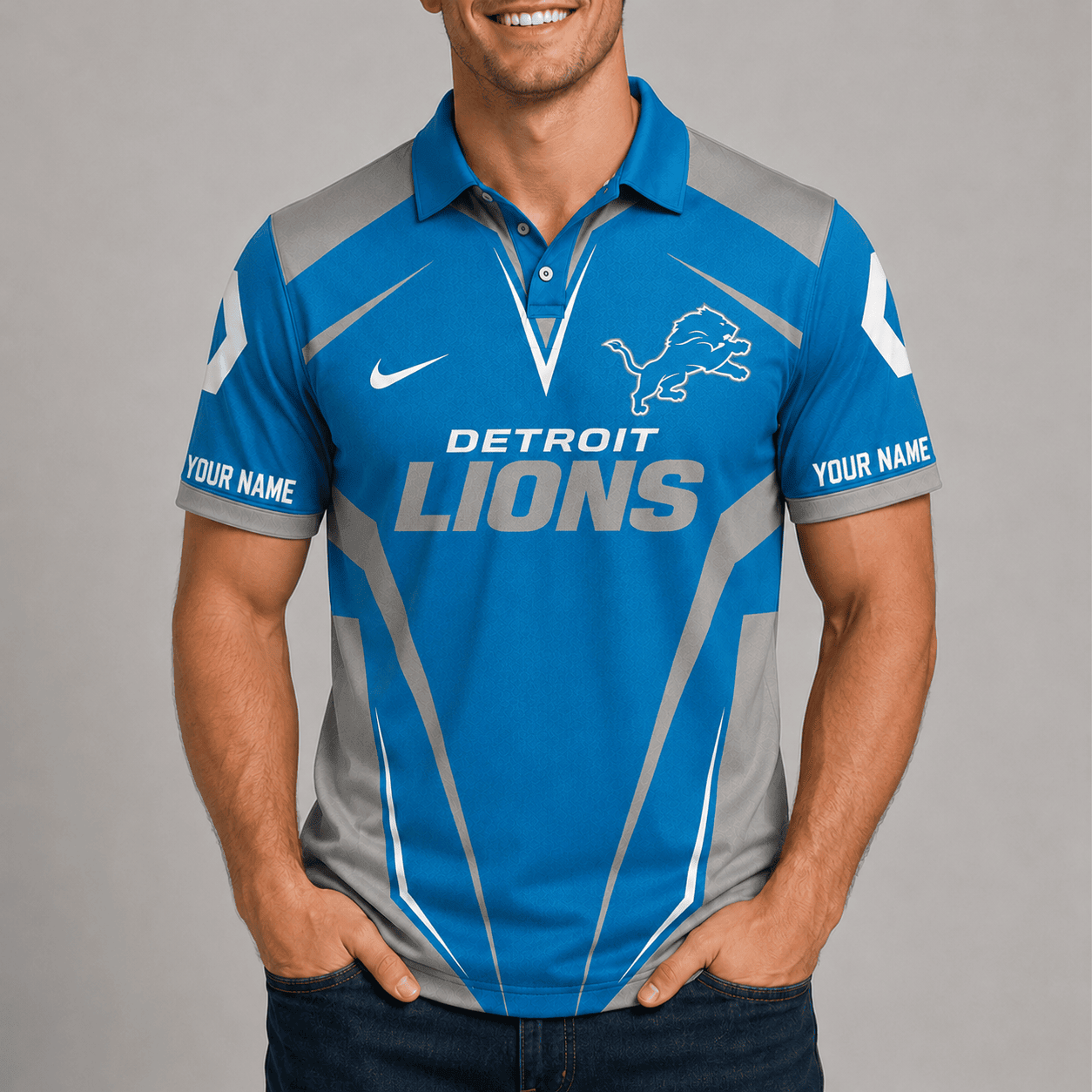 Detroit Lions | Premium NFL Team Performance Polo TD