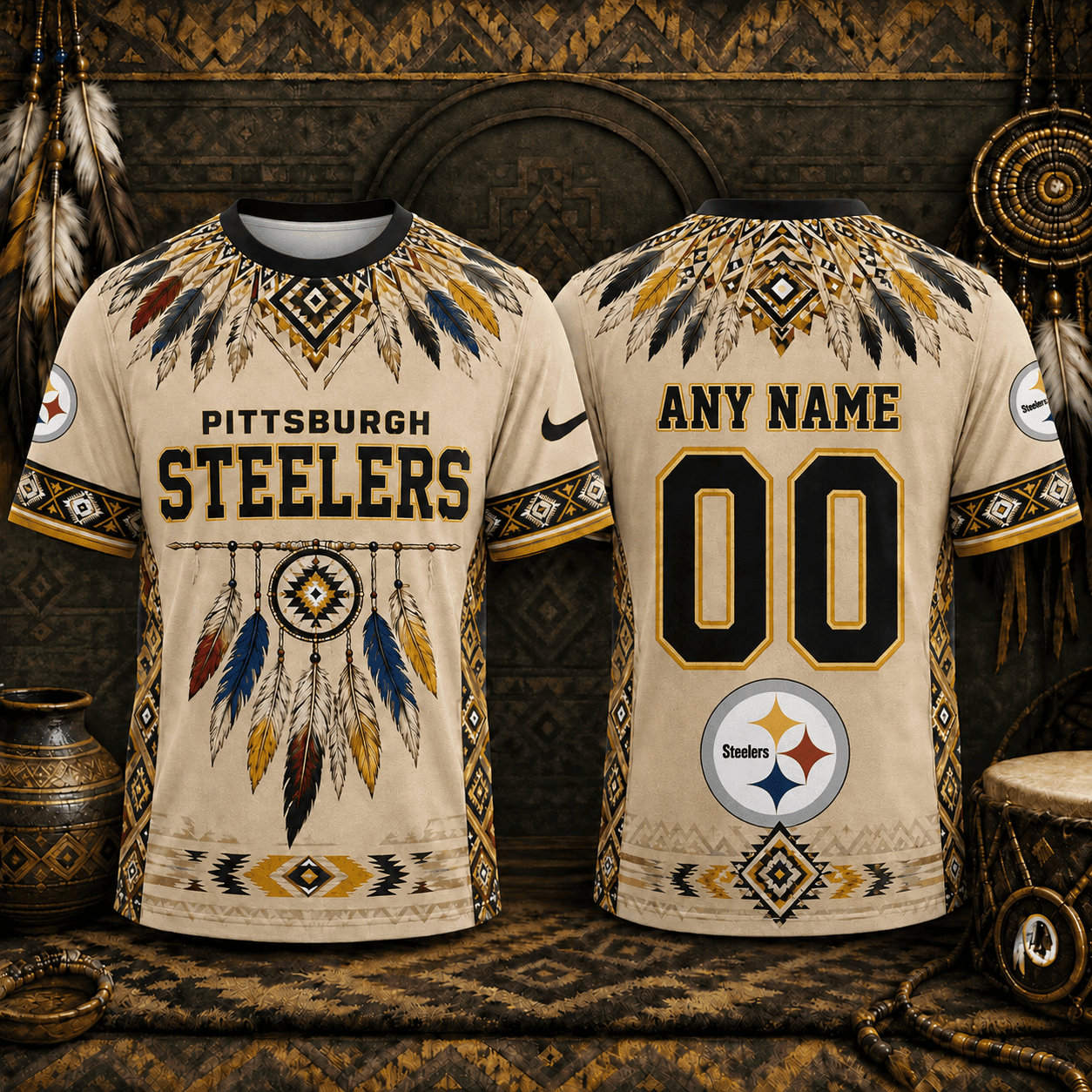 Pittsburgh Steelers | Premium NFL Native American Heritage 3D Shirt NY