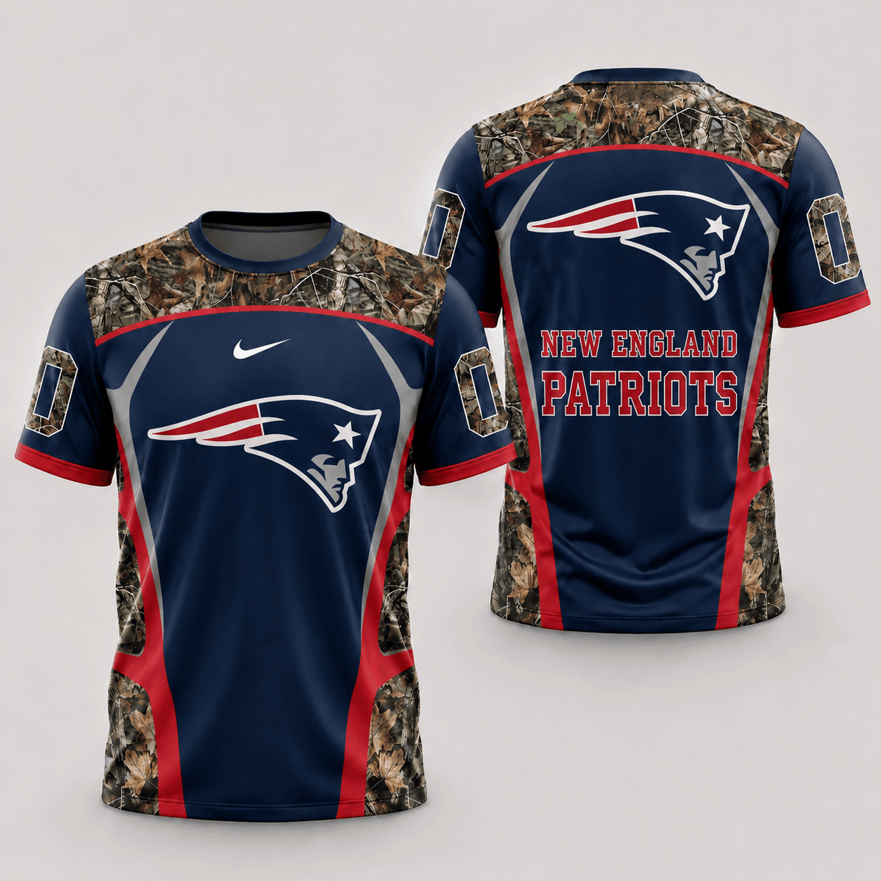 New England Patriots | Premium NFL Hunting Camo 3D Shirt NY