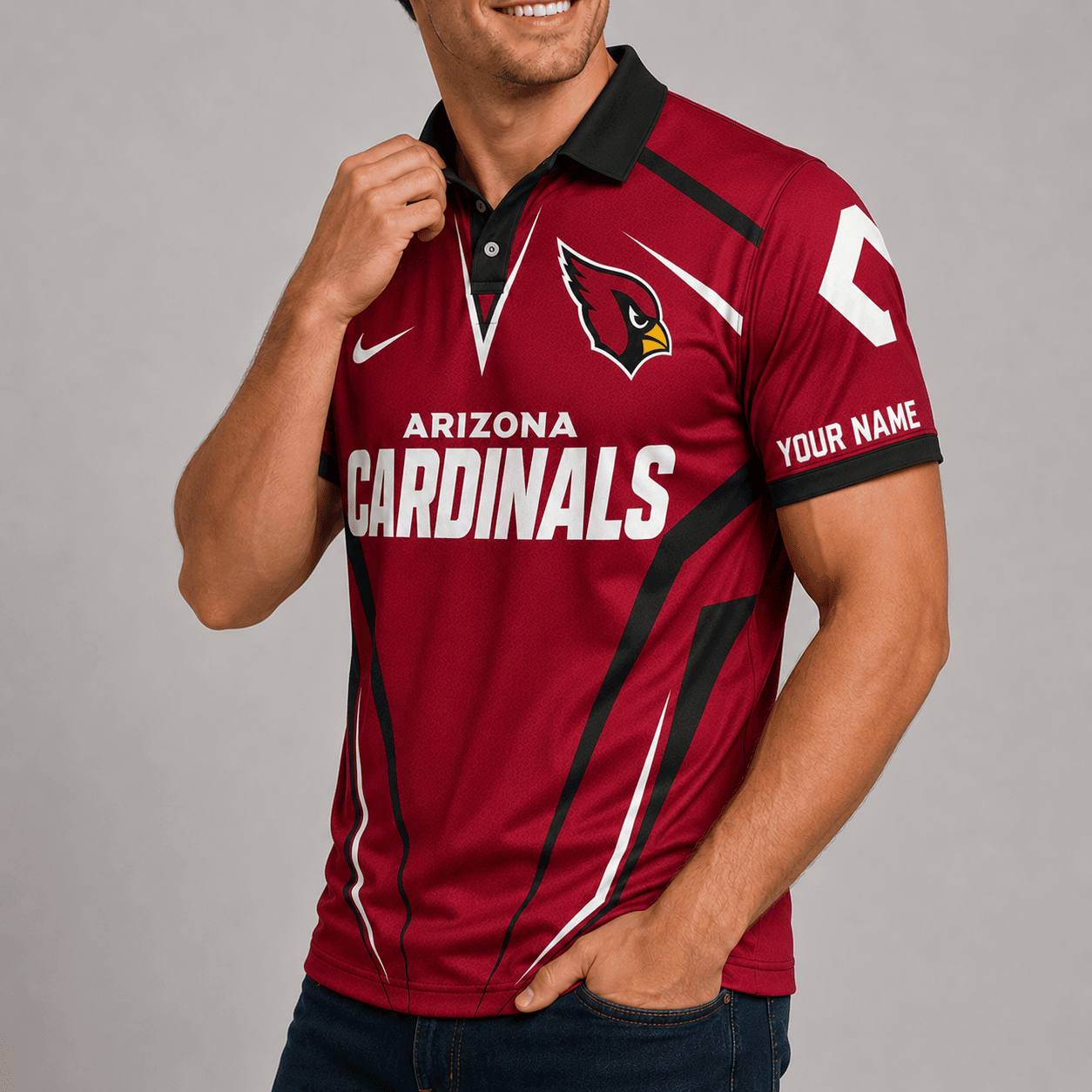 Arizona Cardinals | Premium NFL Team Performance Polo TD