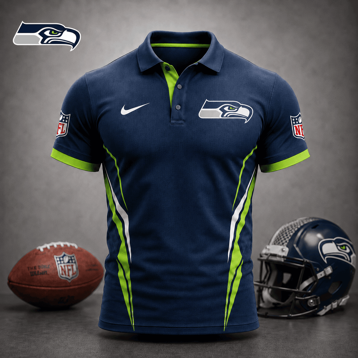 Seattle Seahawks | Premium NFL Classic Football Polo NY