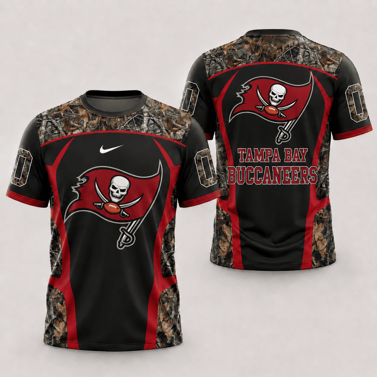 Tampa Bay Buccaneers | Premium NFL Hunting Camo 3D Shirt NY