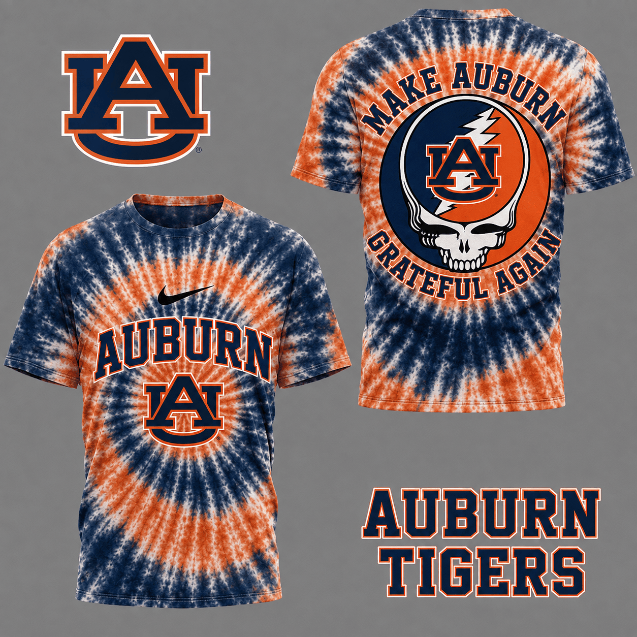 Auburn Tigers | Premium NCAA Grateful Again 3D Shirt NY