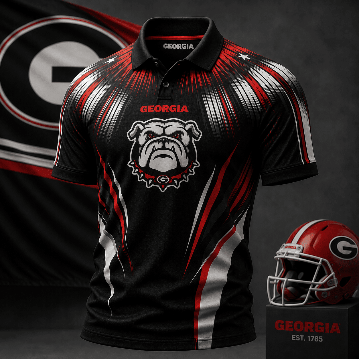 Georgia Bulldogs | Premium NCAA Victory Streak Polo NY