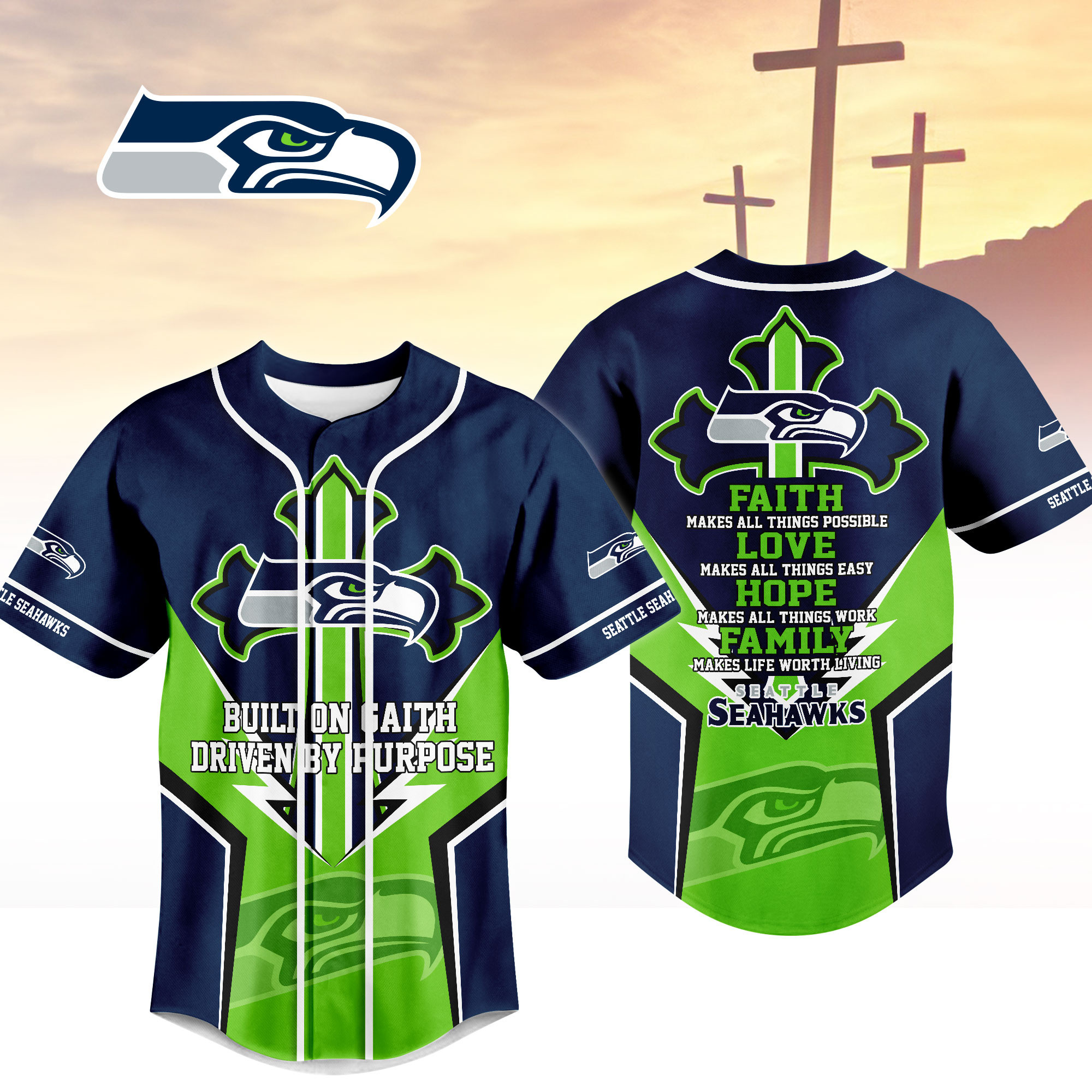 Seattle Seahawks | Premium Blessed Beyond The Score Jersey NTH1