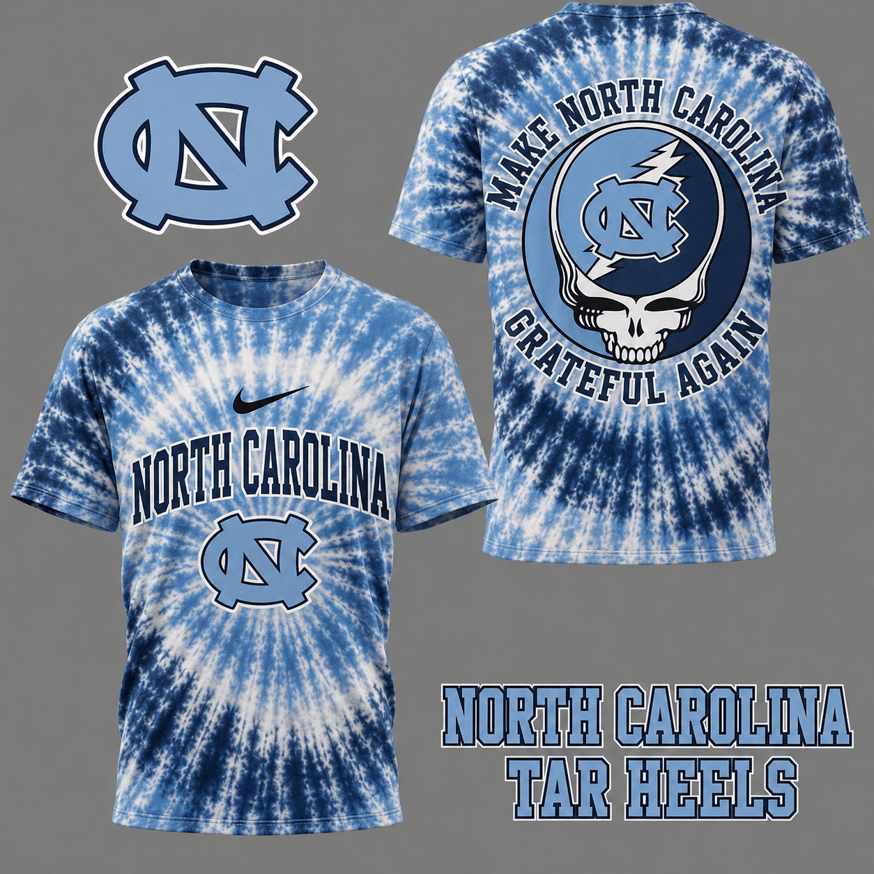 North Carolina Tar Heels | Premium NCAA Grateful Again 3D Shirt NY