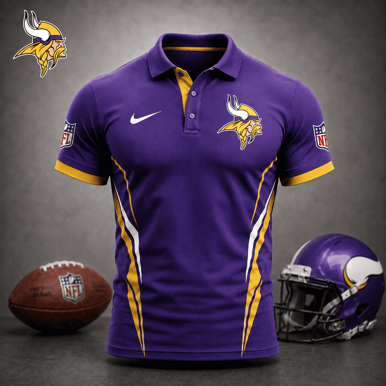Minnesota Vikings | Premium NFL Classic Football Polo NY