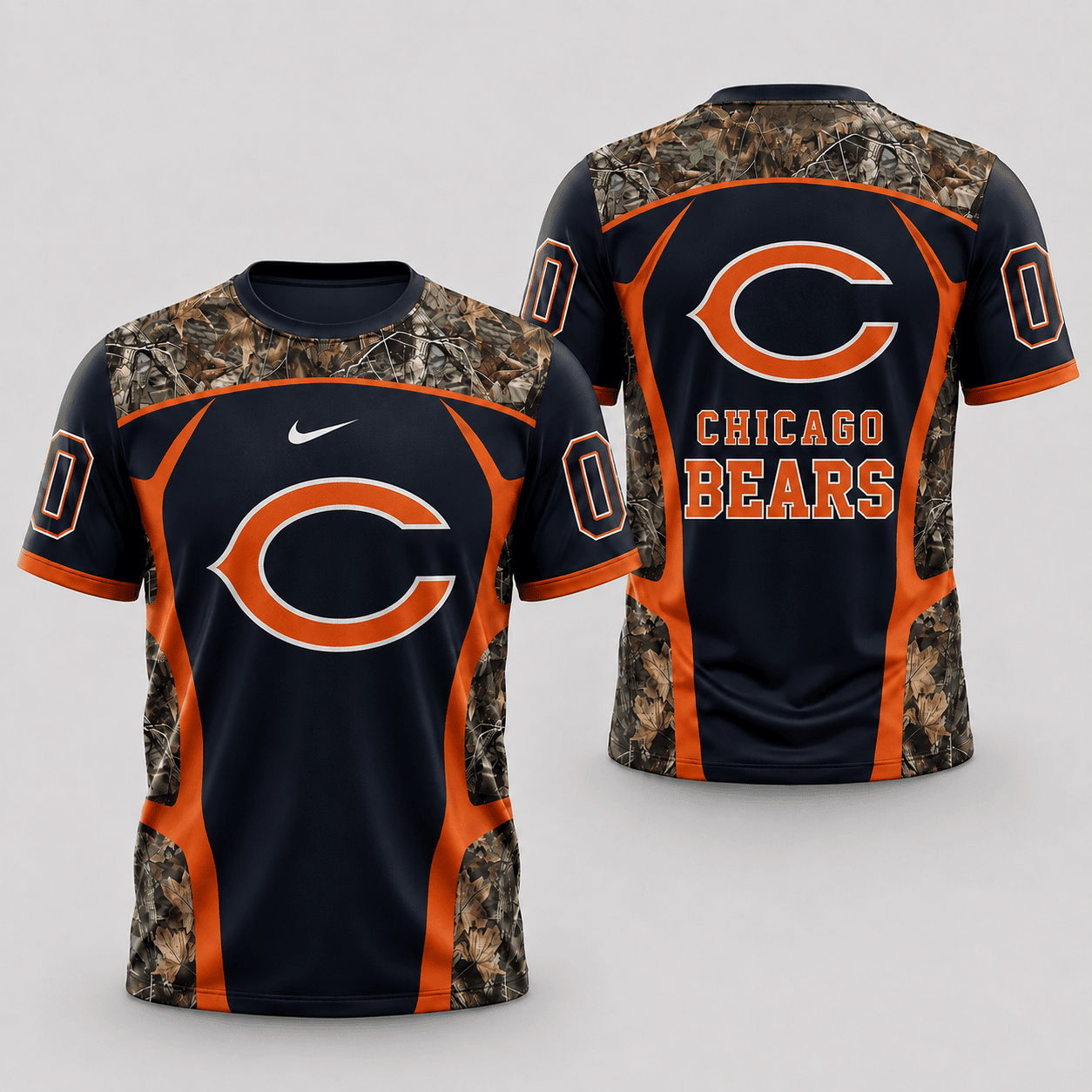 Chicago Bears | Premium NFL Hunting Camo 3D Shirt NY