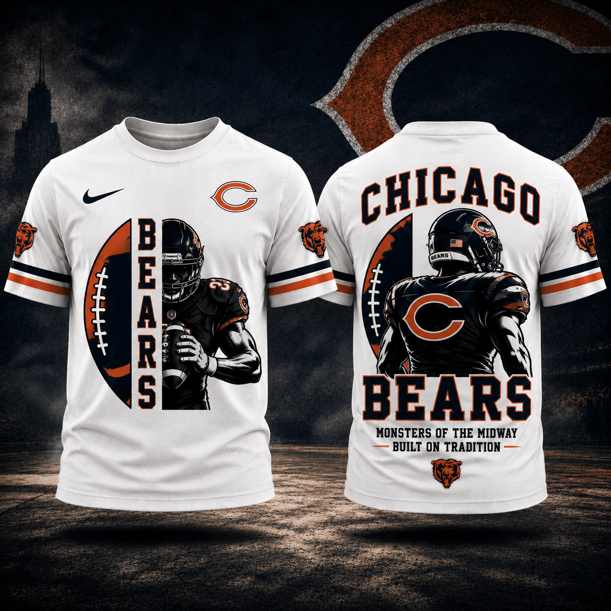 Chicago Bears | Premium NFL Football Legends 3D Shirt NY