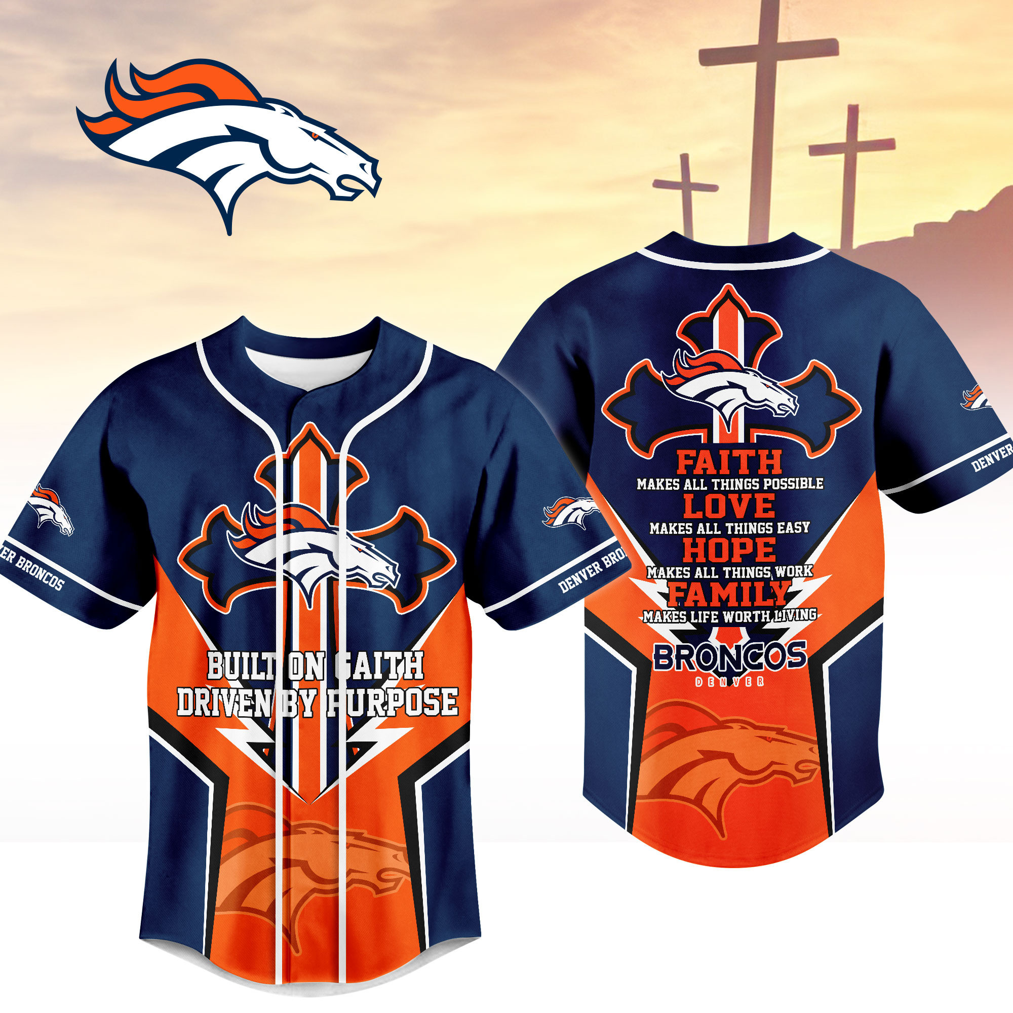 Denver Broncos | Premium Blessed Beyond The Score Jersey NTH1