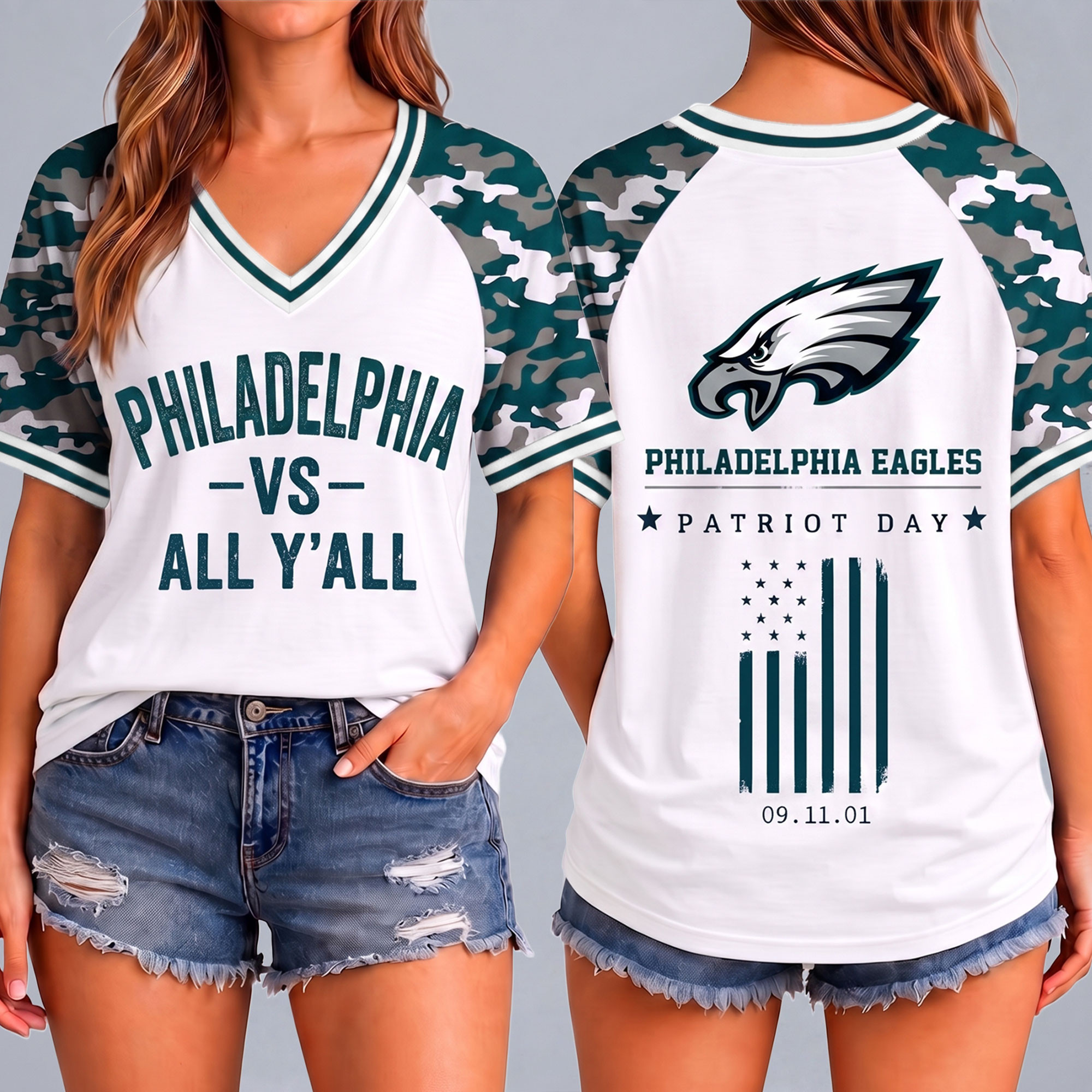 Philadelphia Eagles | Premium NFL United We Stand V-Neck NTH1