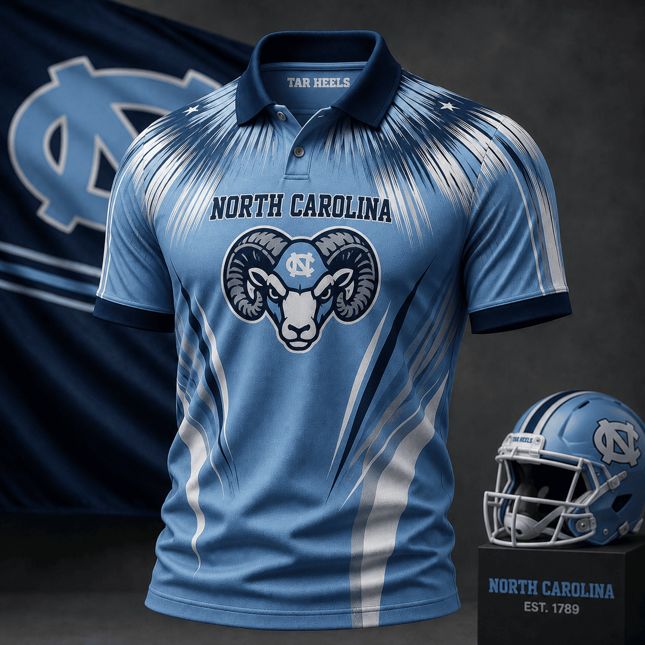 North Carolina Tar Heels | Premium NCAA Victory Streak Polo NY