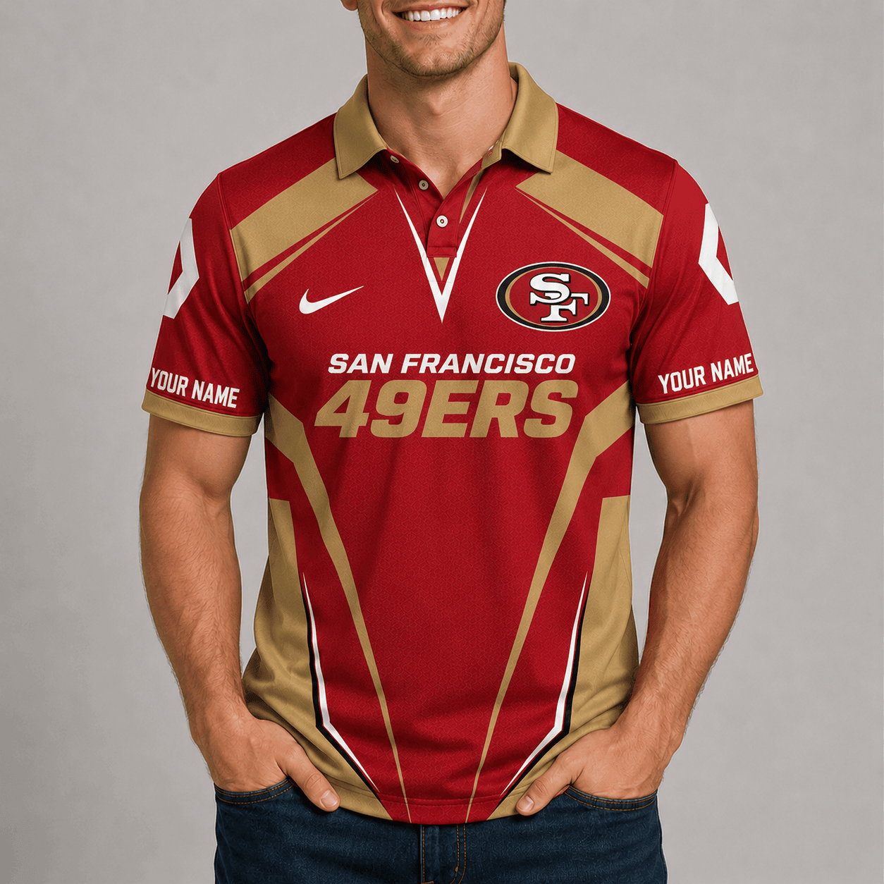 San Francisco 49ers | Premium NFL Team Performance Polo TD