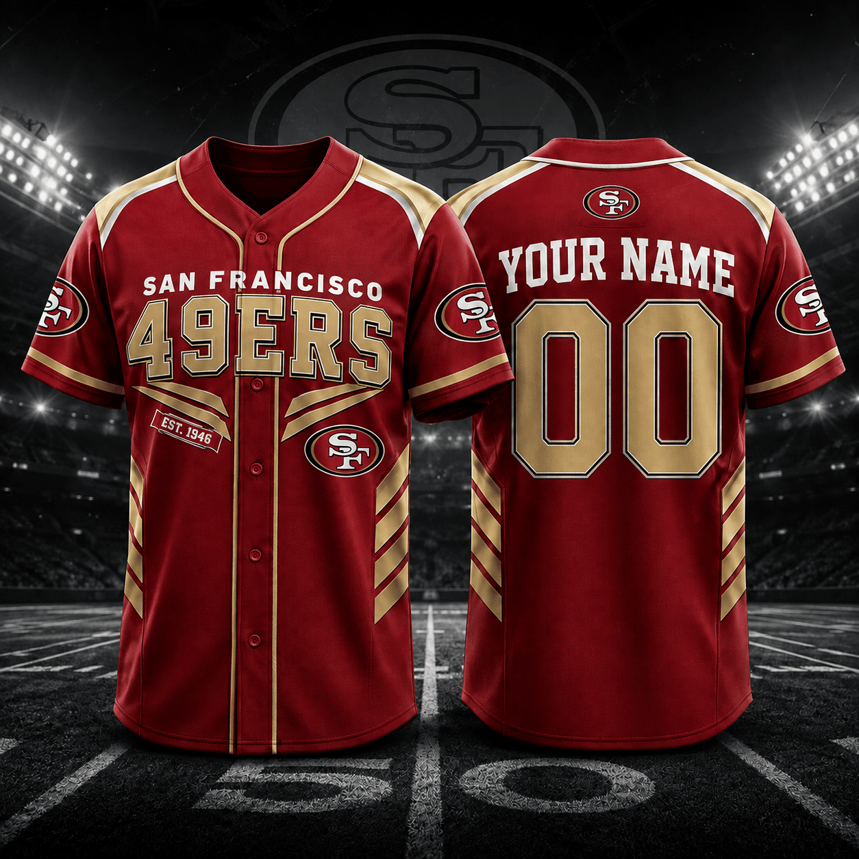 San Francisco 49ers | Premium NFL Custom Name and Number Jersey NPL