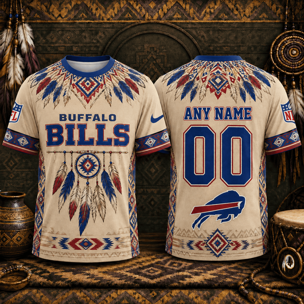 Buffalo Bills | Premium NFL Native American Heritage 3D Shirt NY