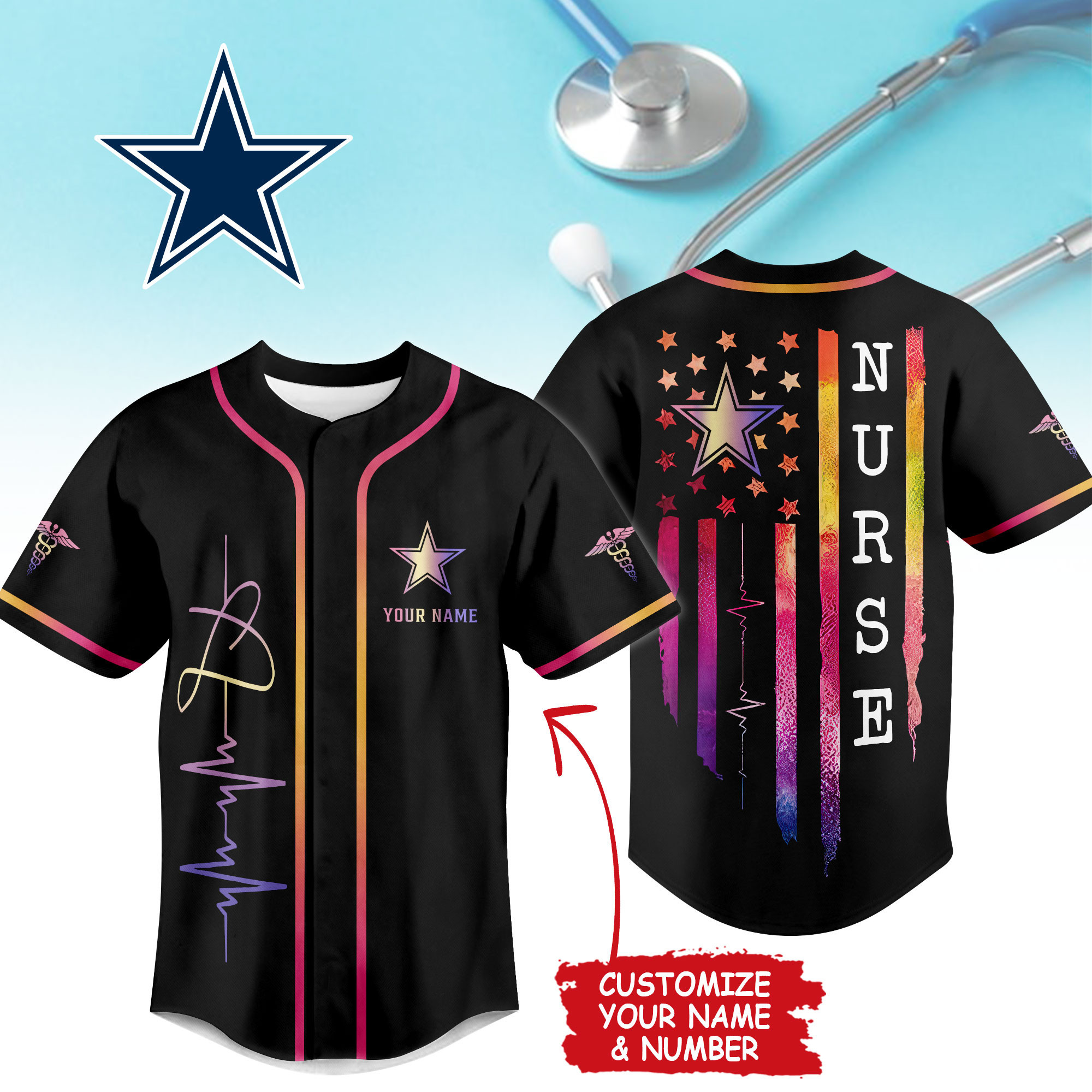 Dallas Cowboys | Premium NFL Nurse Life Jersey Shirt NTH1