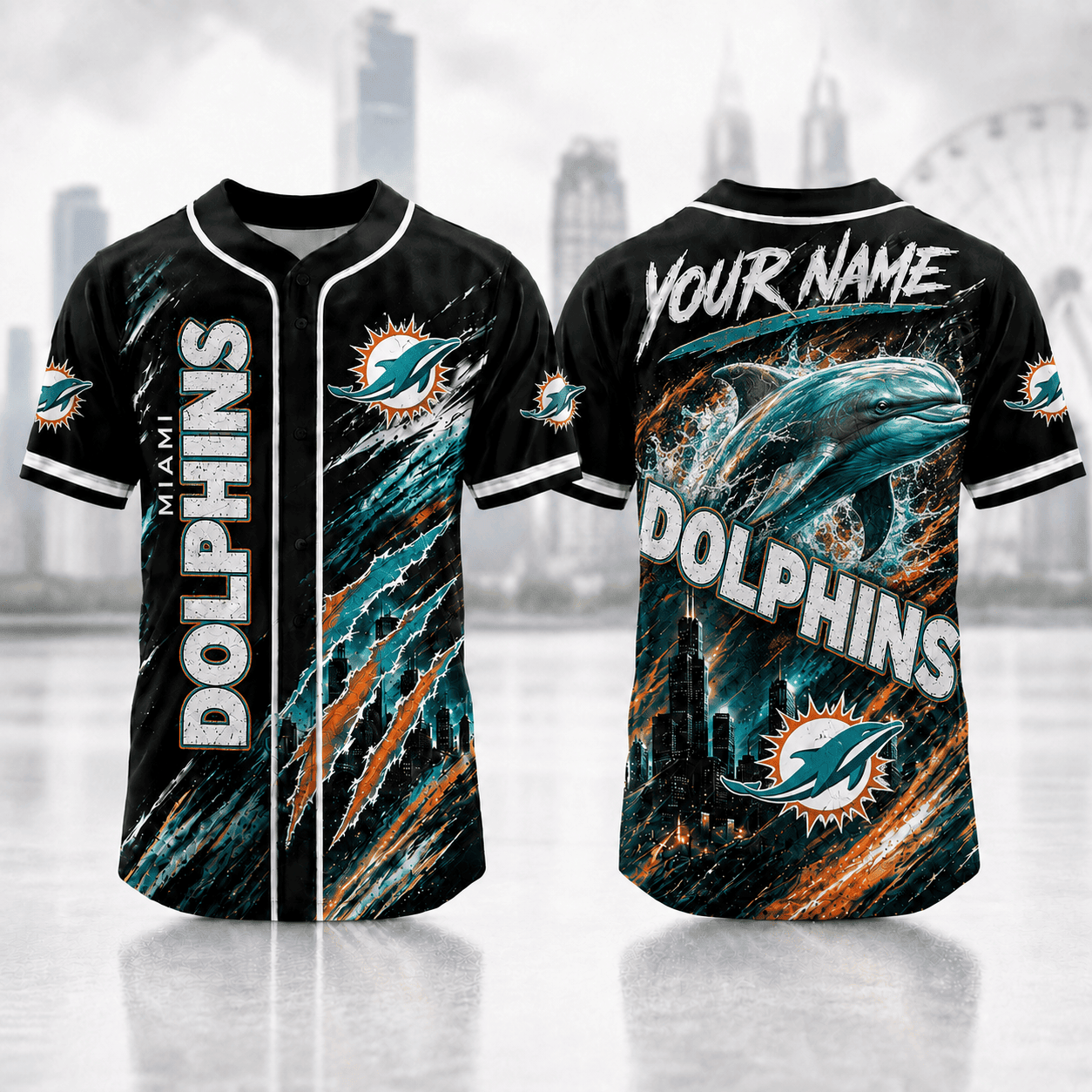Miami Dolphins | Premium Personalized NFL Jersey Shirt For Football Fans NNK