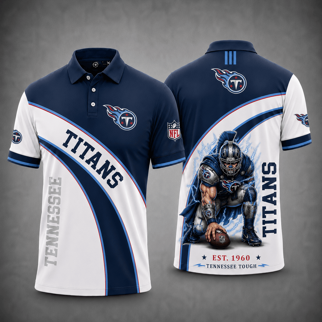 Tennessee Titans | Premium NFL Fierce Football Mascot Polo NY