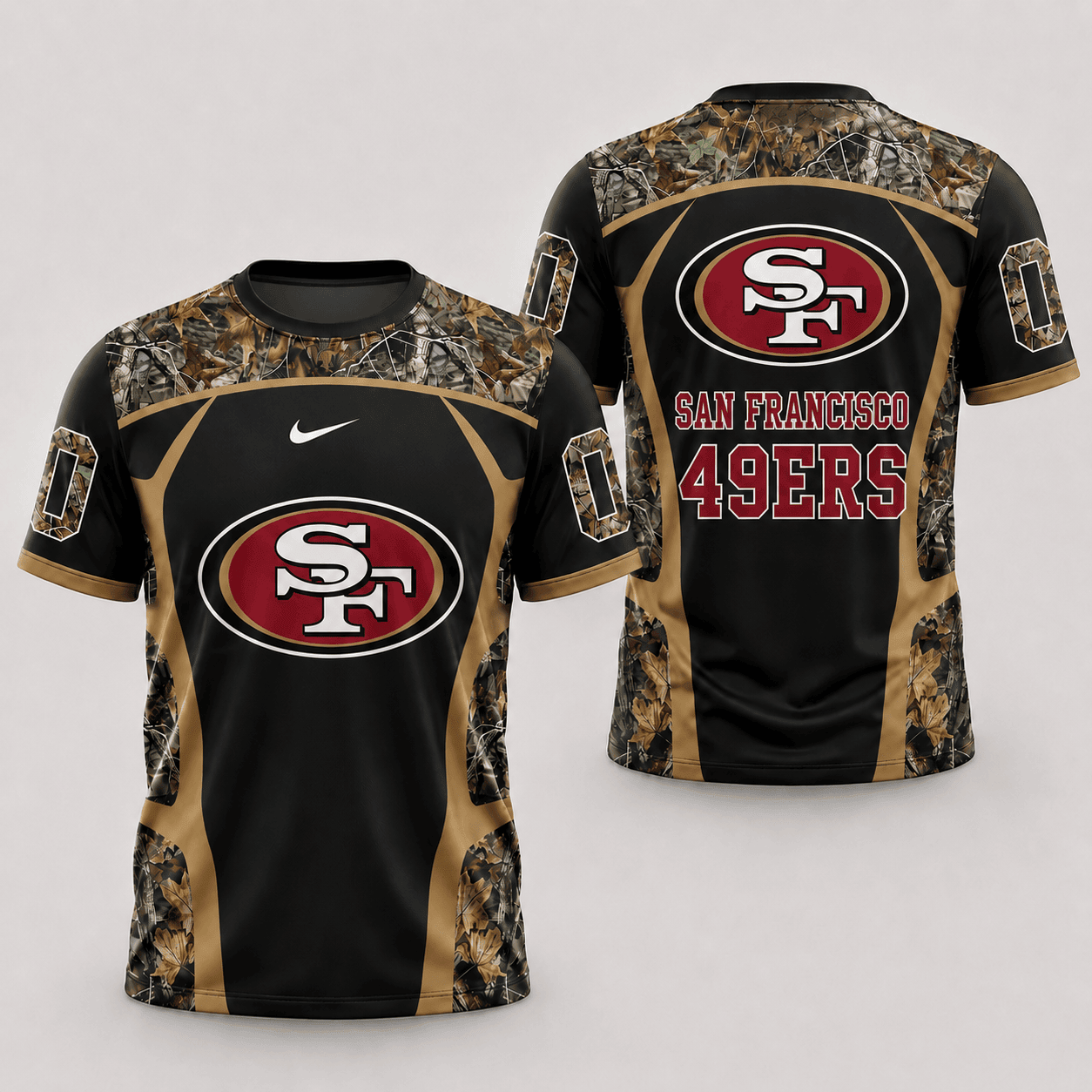 San Francisco 49ers | Premium NFL Hunting Camo 3D Shirt NY