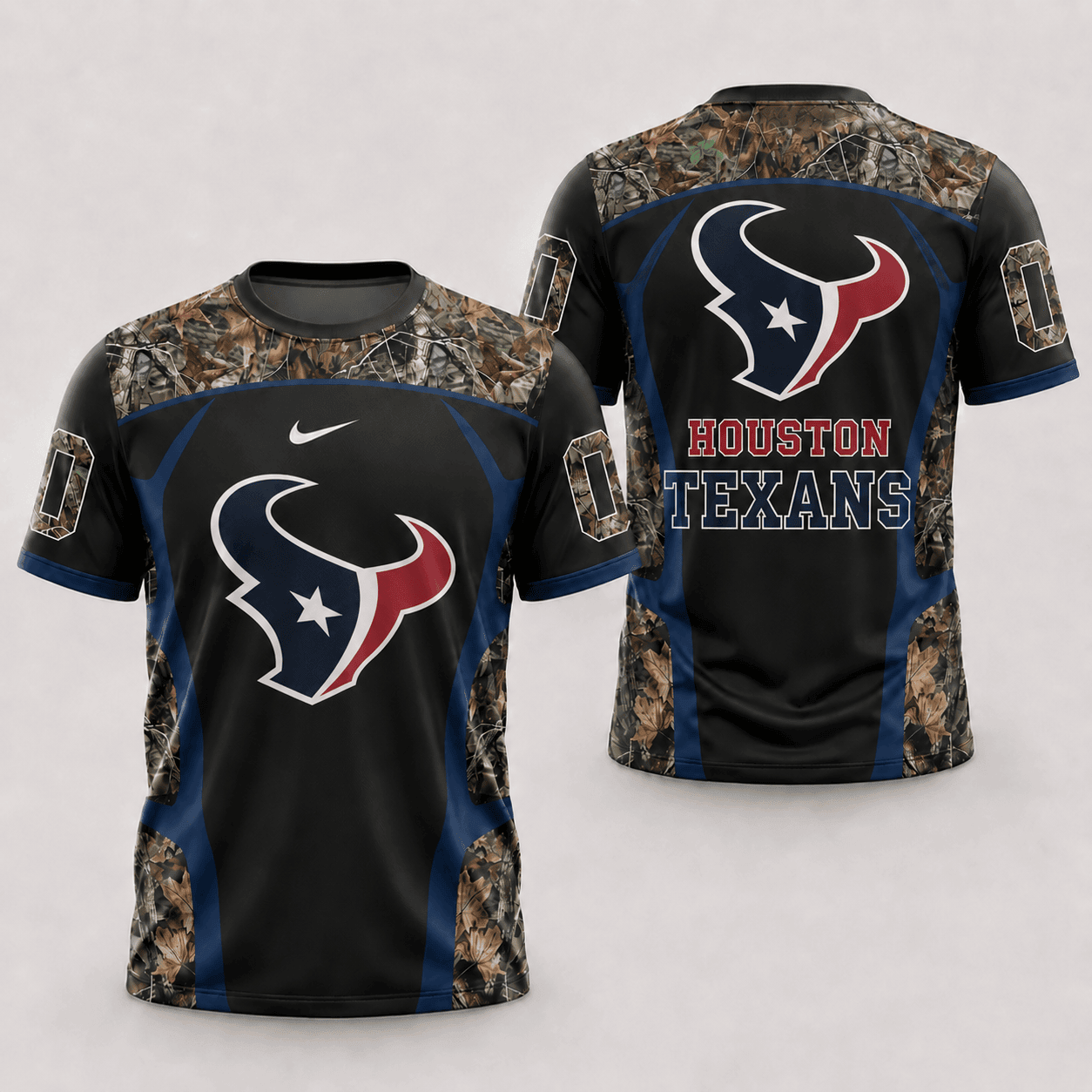 Houston Texans | Premium NFL Hunting Camo 3D Shirt NY