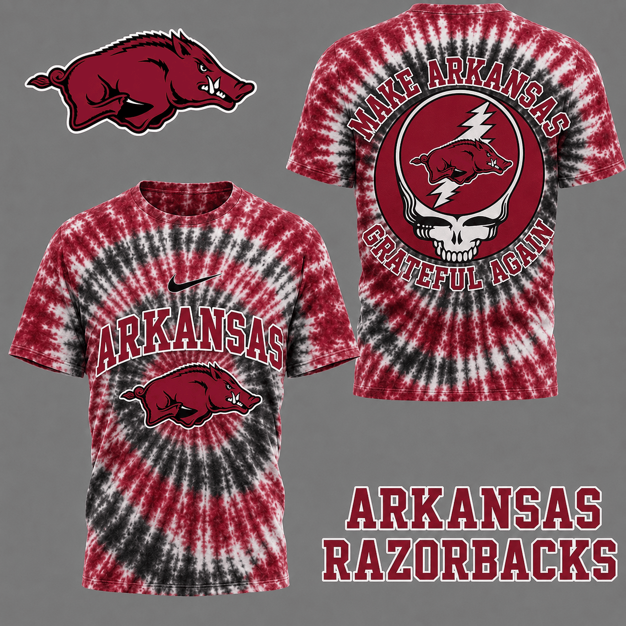 Arkansas Razorbacks | Premium NCAA Grateful Again 3D Shirt NY