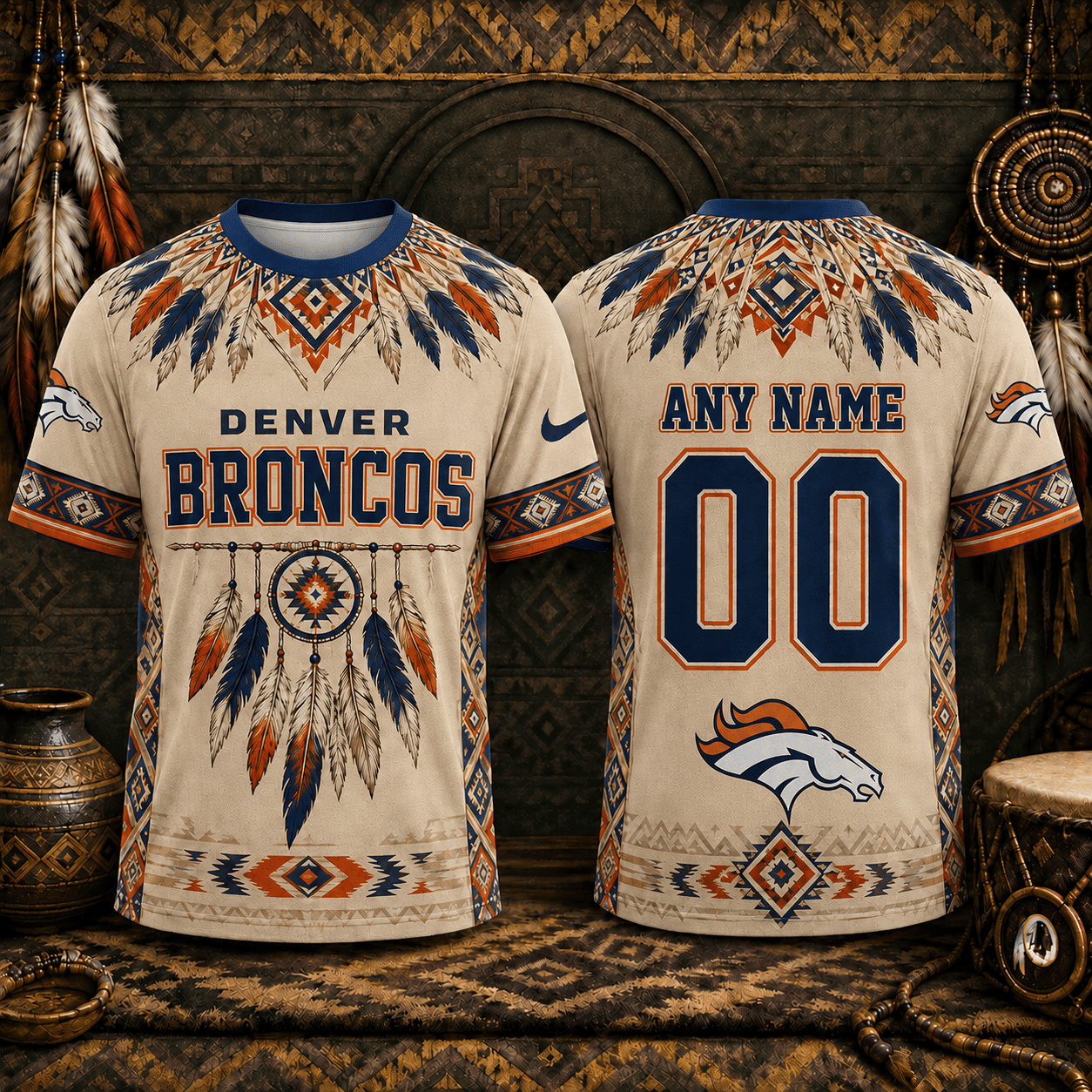 Denver Broncos | Premium NFL Native American Heritage 3D Shirt NY