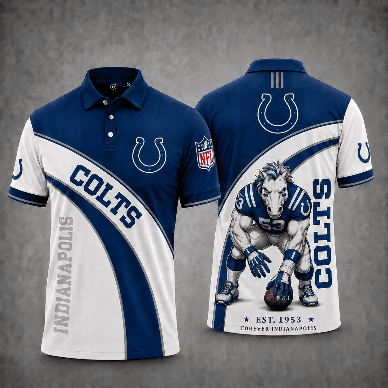 Indianapolis Colts | Premium NFL Fierce Football Mascot Polo NY
