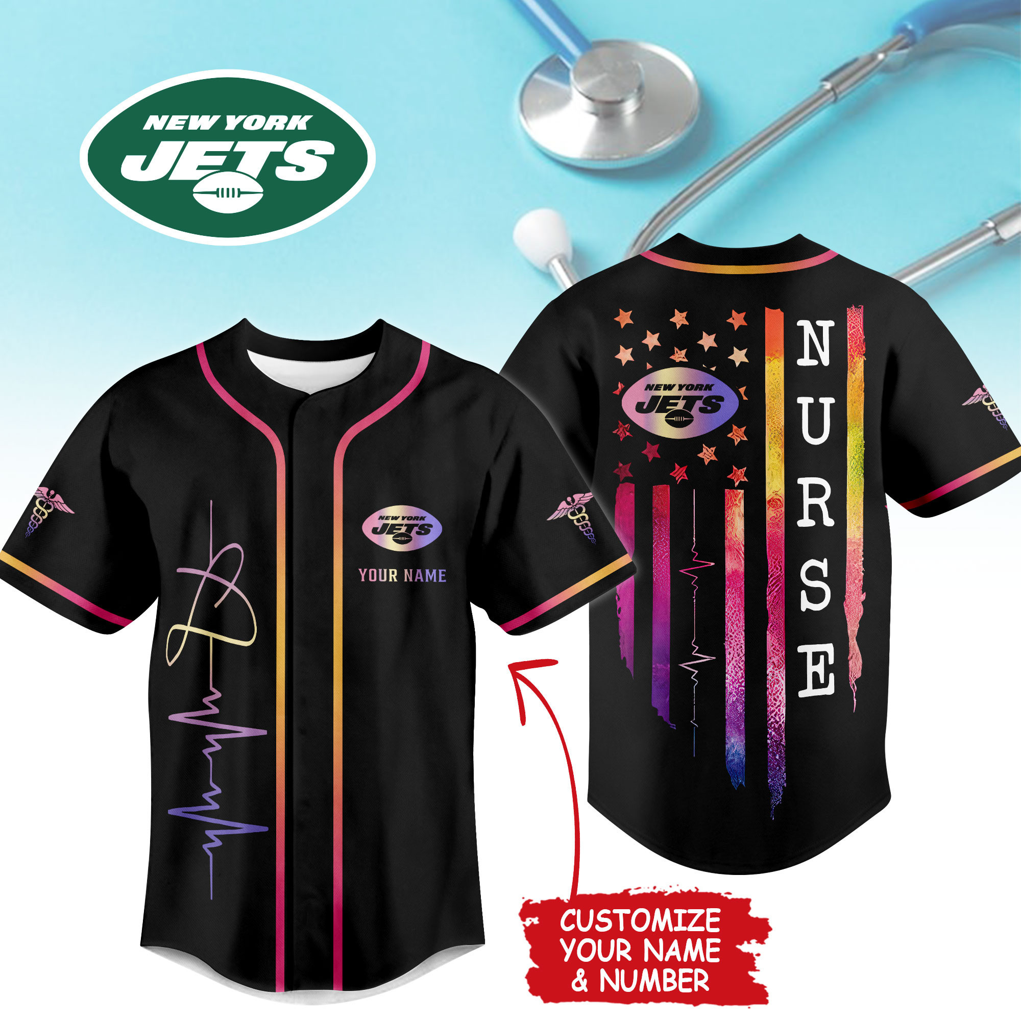 New York Jets | Premium NFL Nurse Life Jersey Shirt NTH1