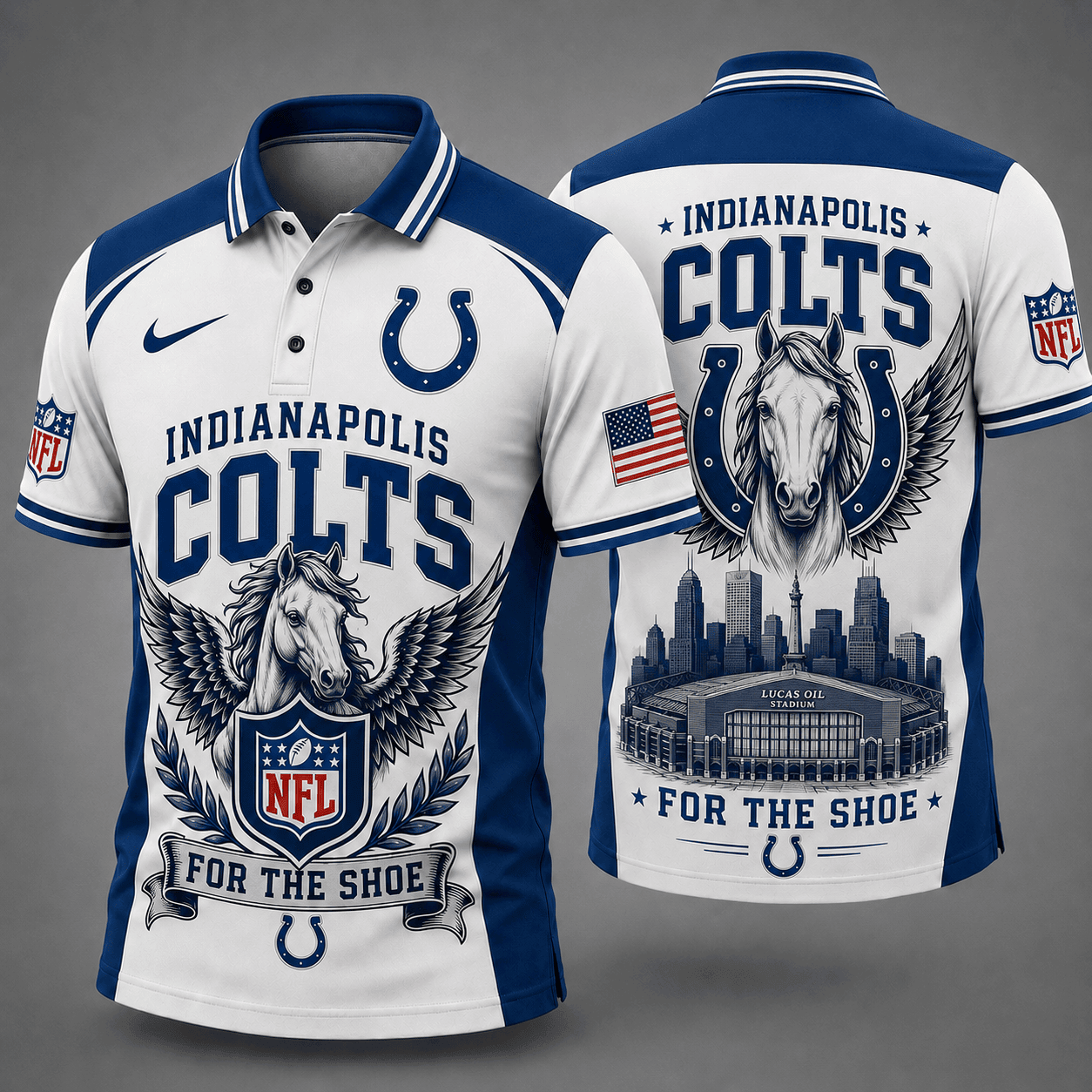 Indianapolis Colts | Premium NFL Winged Pride Polo NY