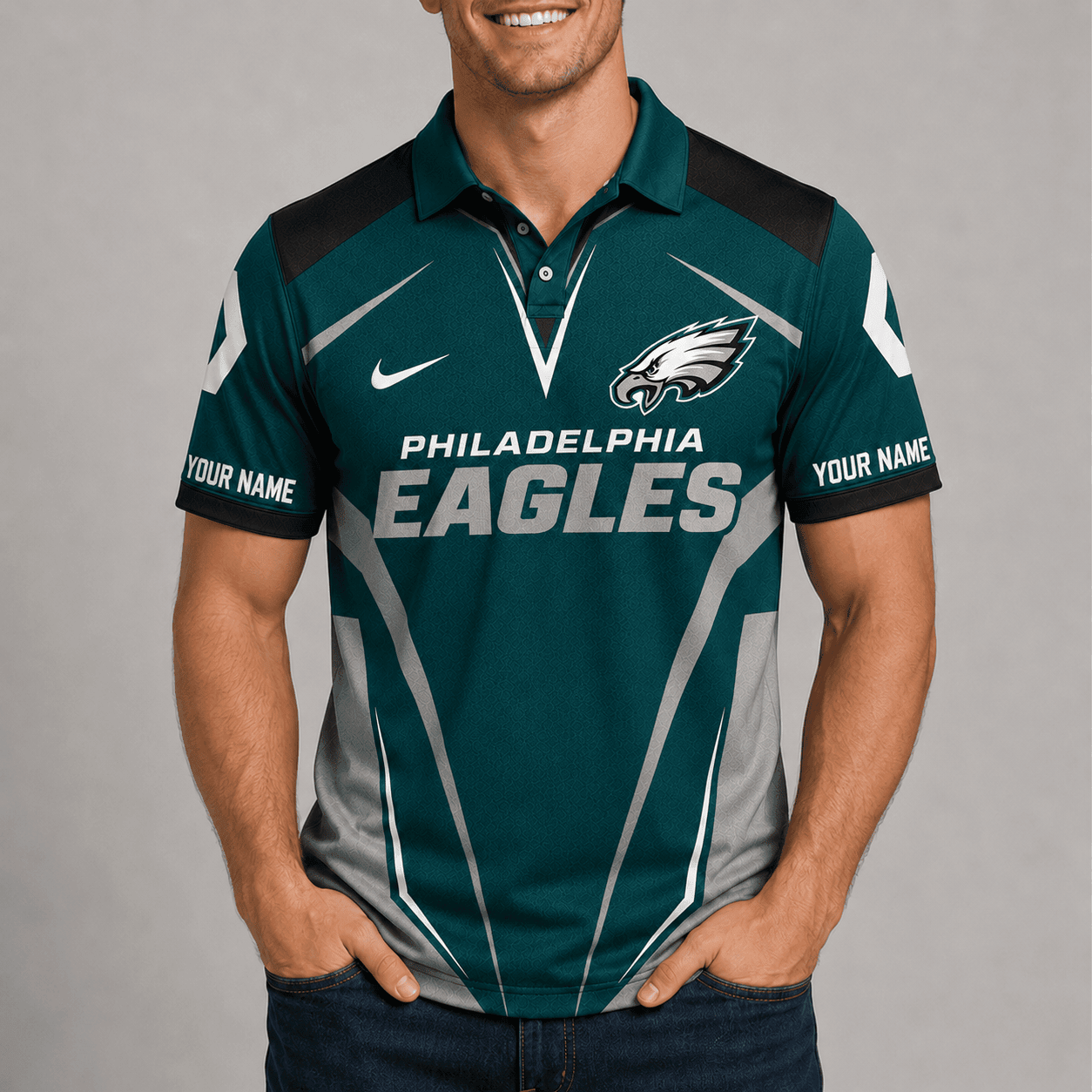 Philadelphia Eagles | Premium NFL Team Performance Polo TD