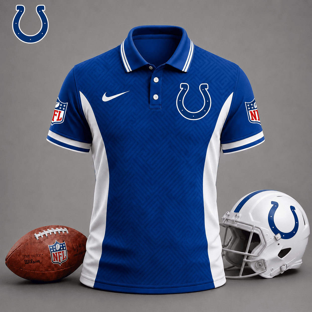 Indianapolis Colts | Premium NFL Tonal Labyrinth Polo NY