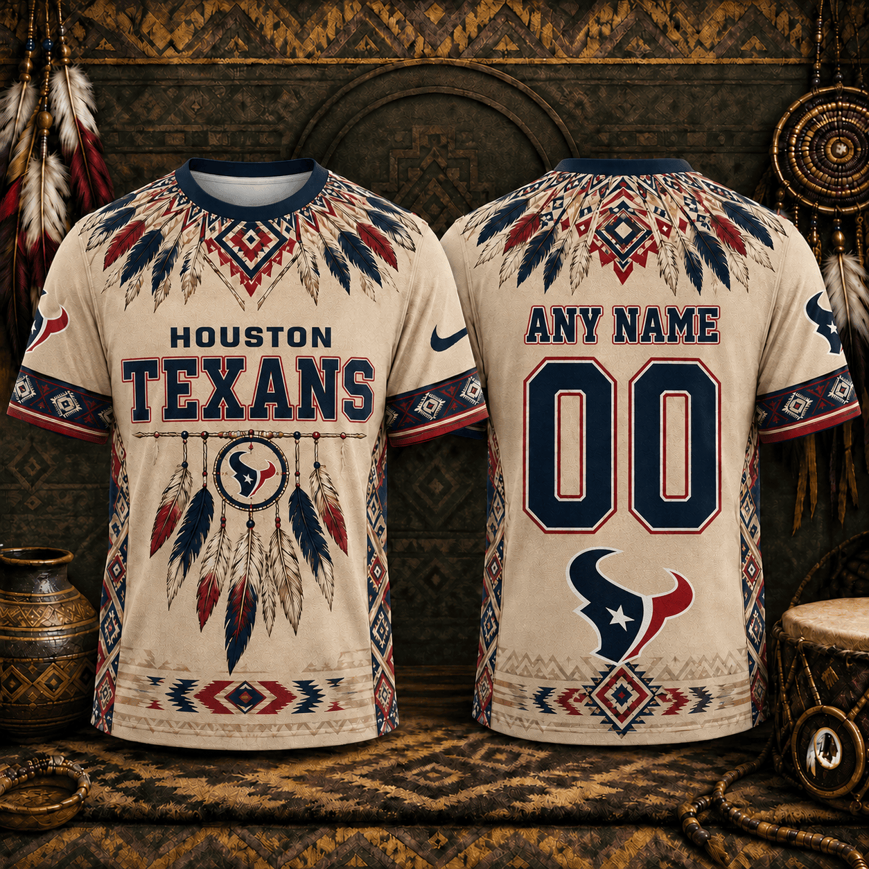 Houston Texans | Premium NFL Native American Heritage 3D Shirt NY