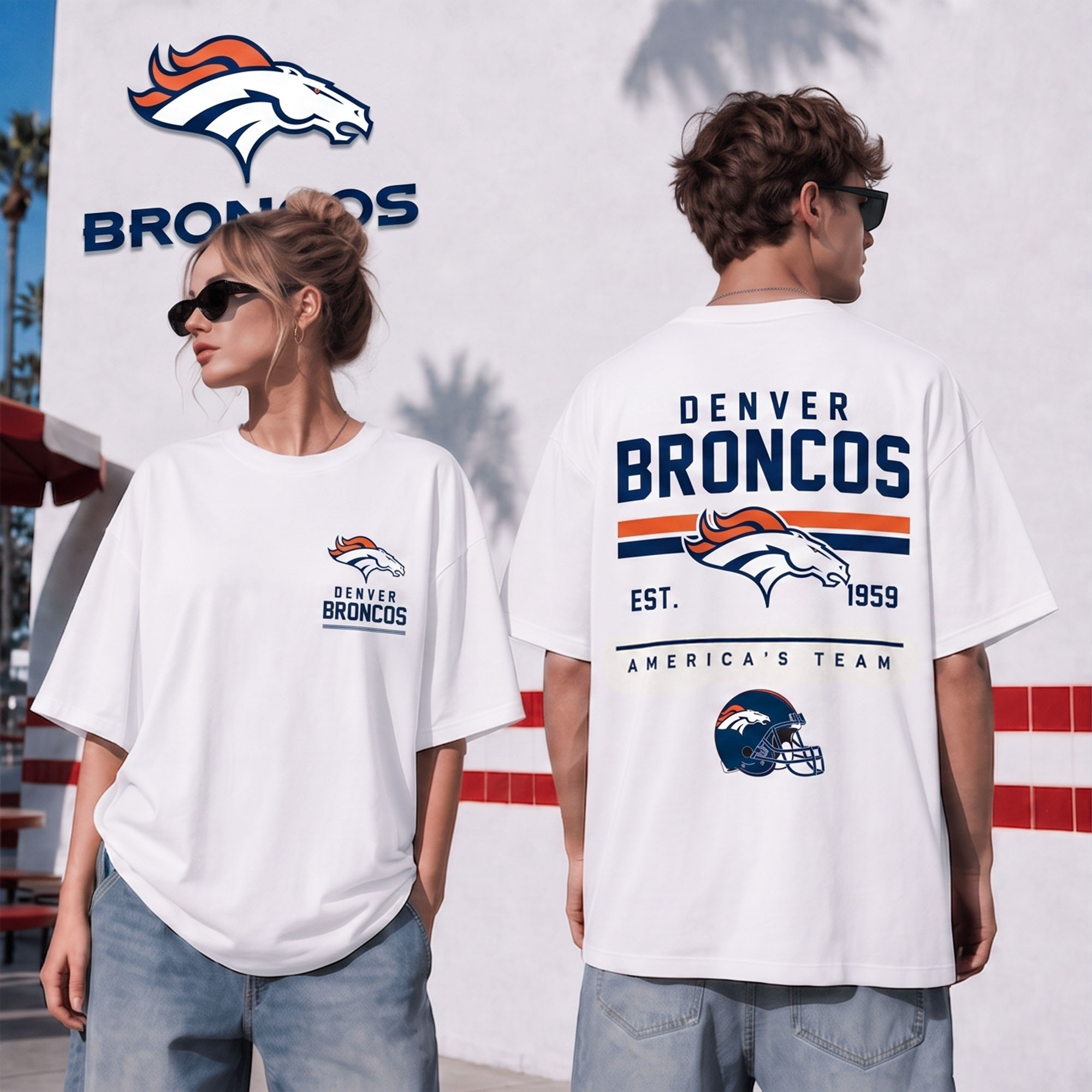 Denver Broncos | Premium NFL All American Football 3D Shirt NTH1