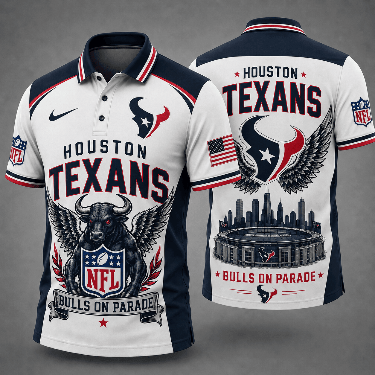 Houston Texans | Premium NFL Winged Pride Polo NY