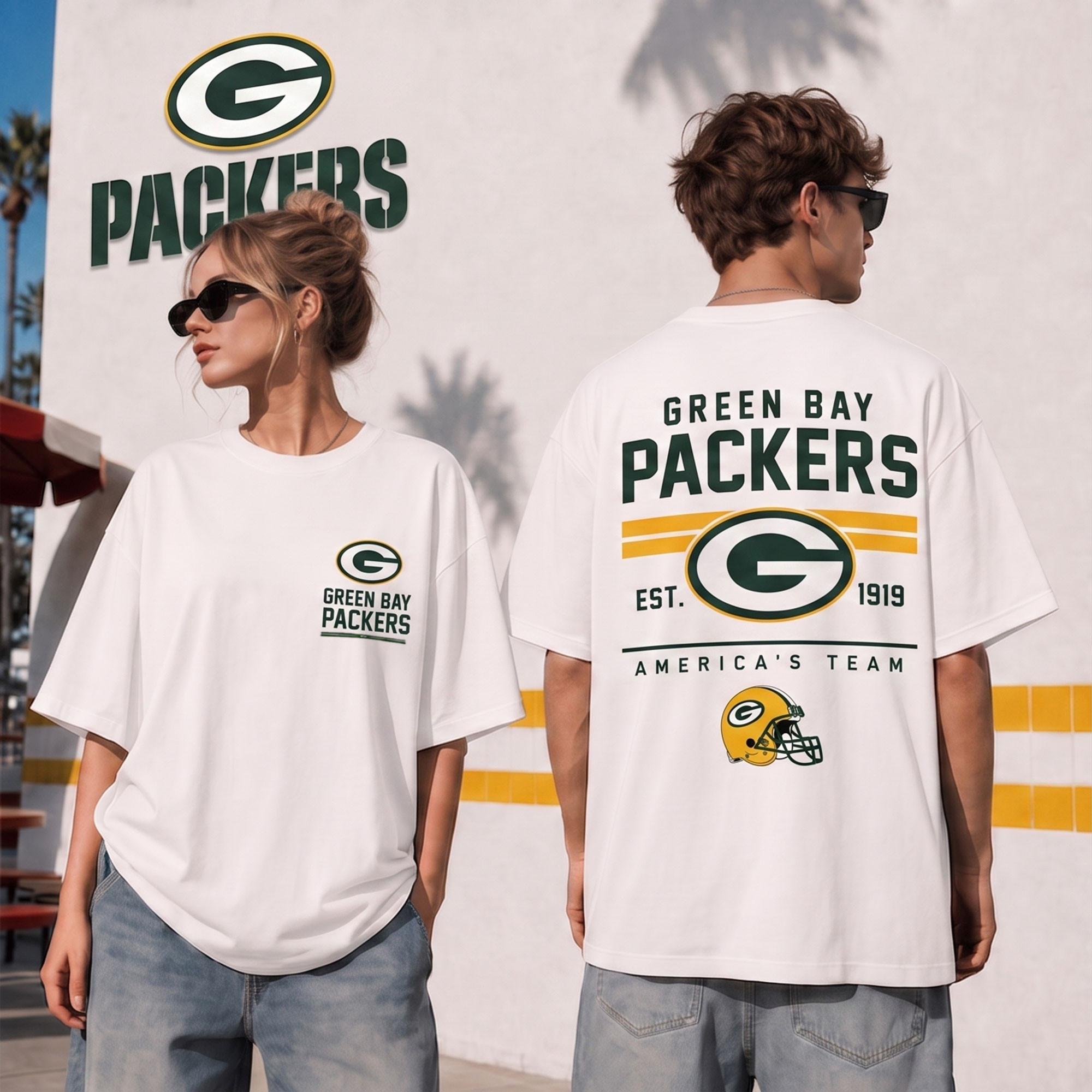 Green Bay Packers | Premium NFL All American Football 3D Shirt NTH1