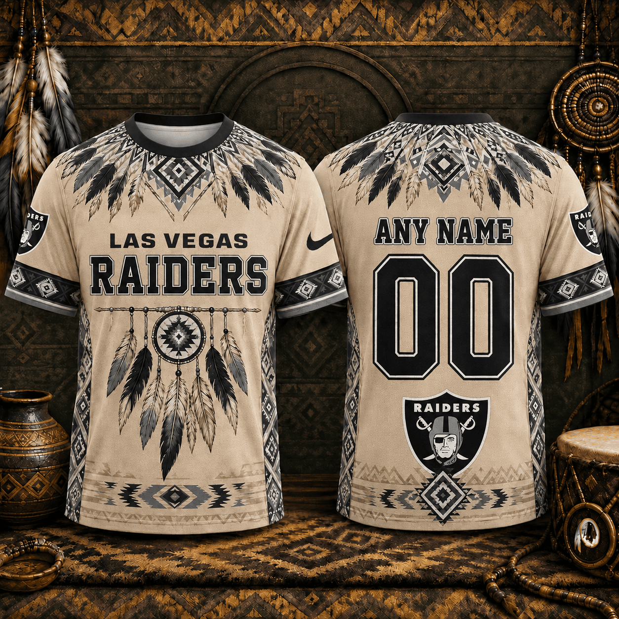 Las Vegas Raiders | Premium NFL Native American Heritage 3D Shirt NY