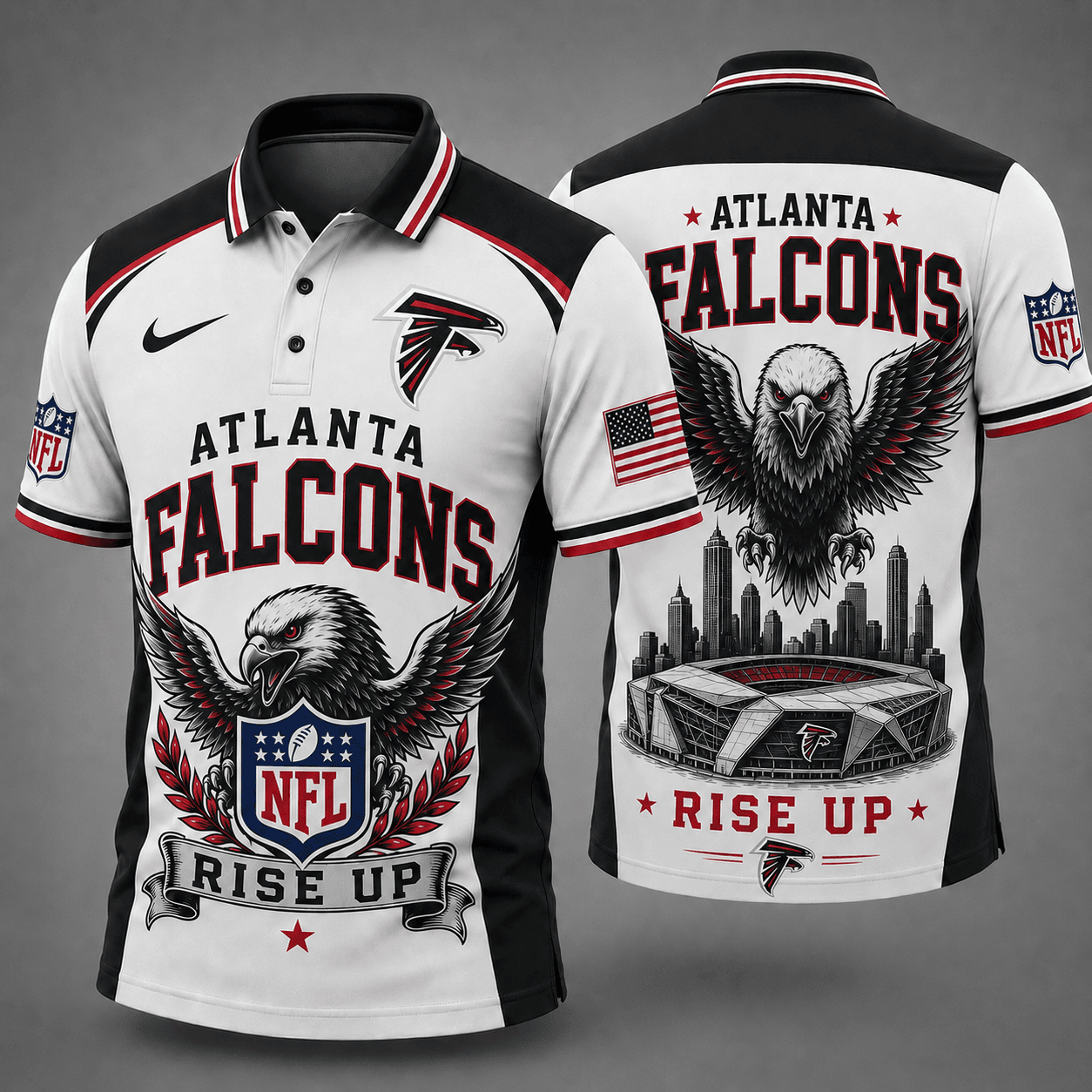 Atlanta Falcons | Premium NFL Winged Pride Polo NY