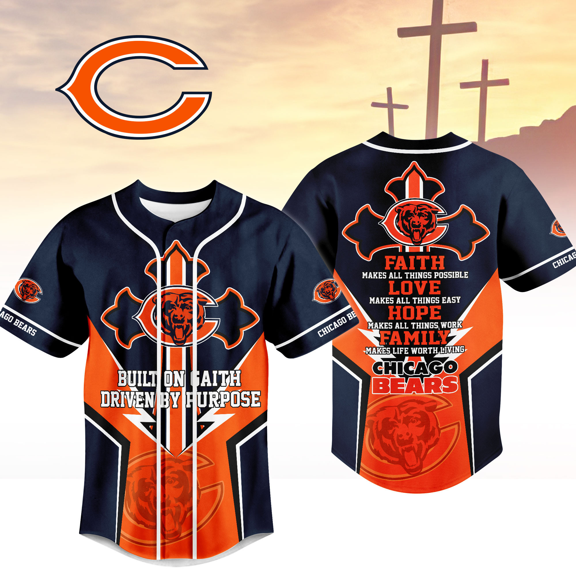 Chicago Bears | Premium Blessed Beyond The Score Jersey NTH1