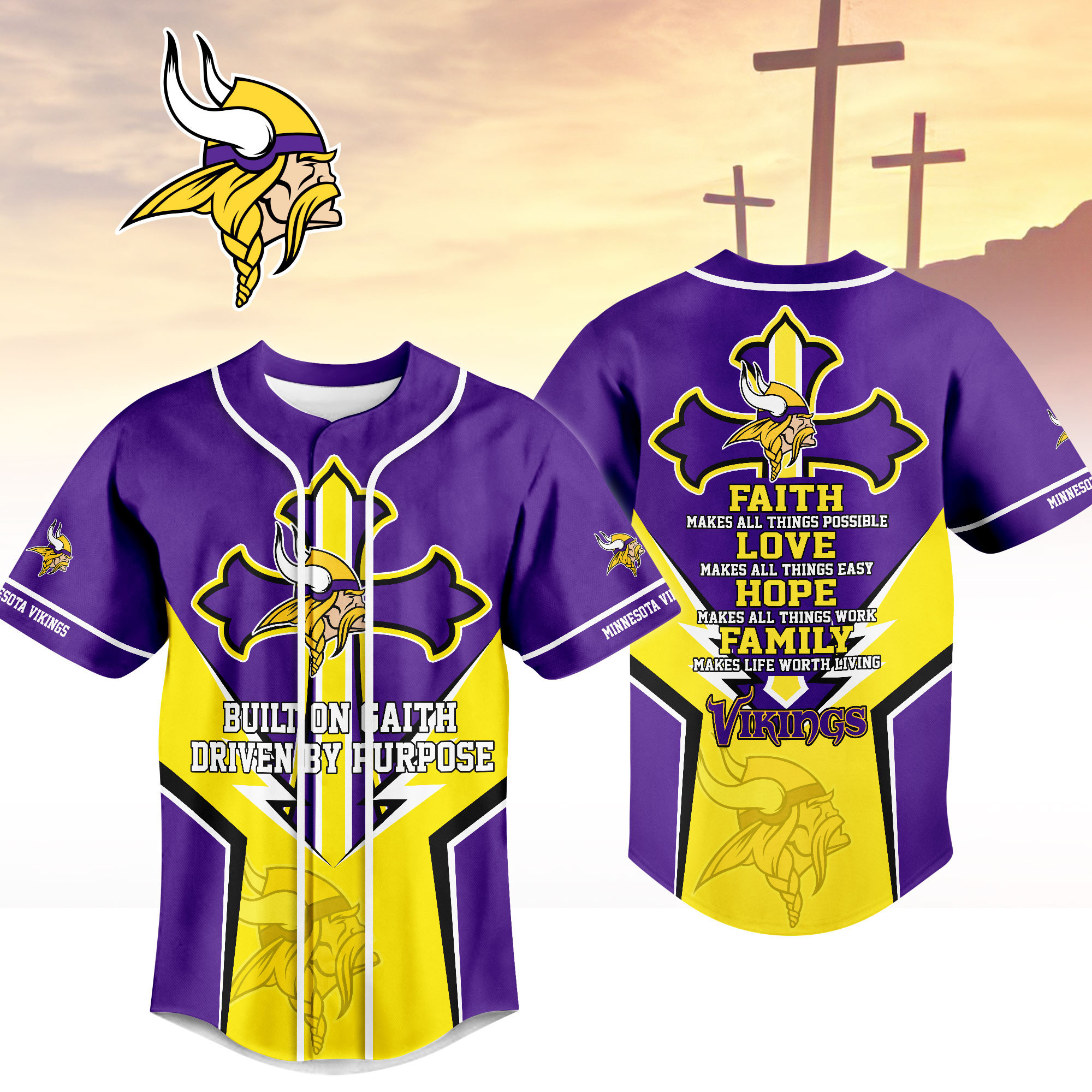 Minnesota Vikings | Premium Blessed Beyond The Score Jersey NTH1