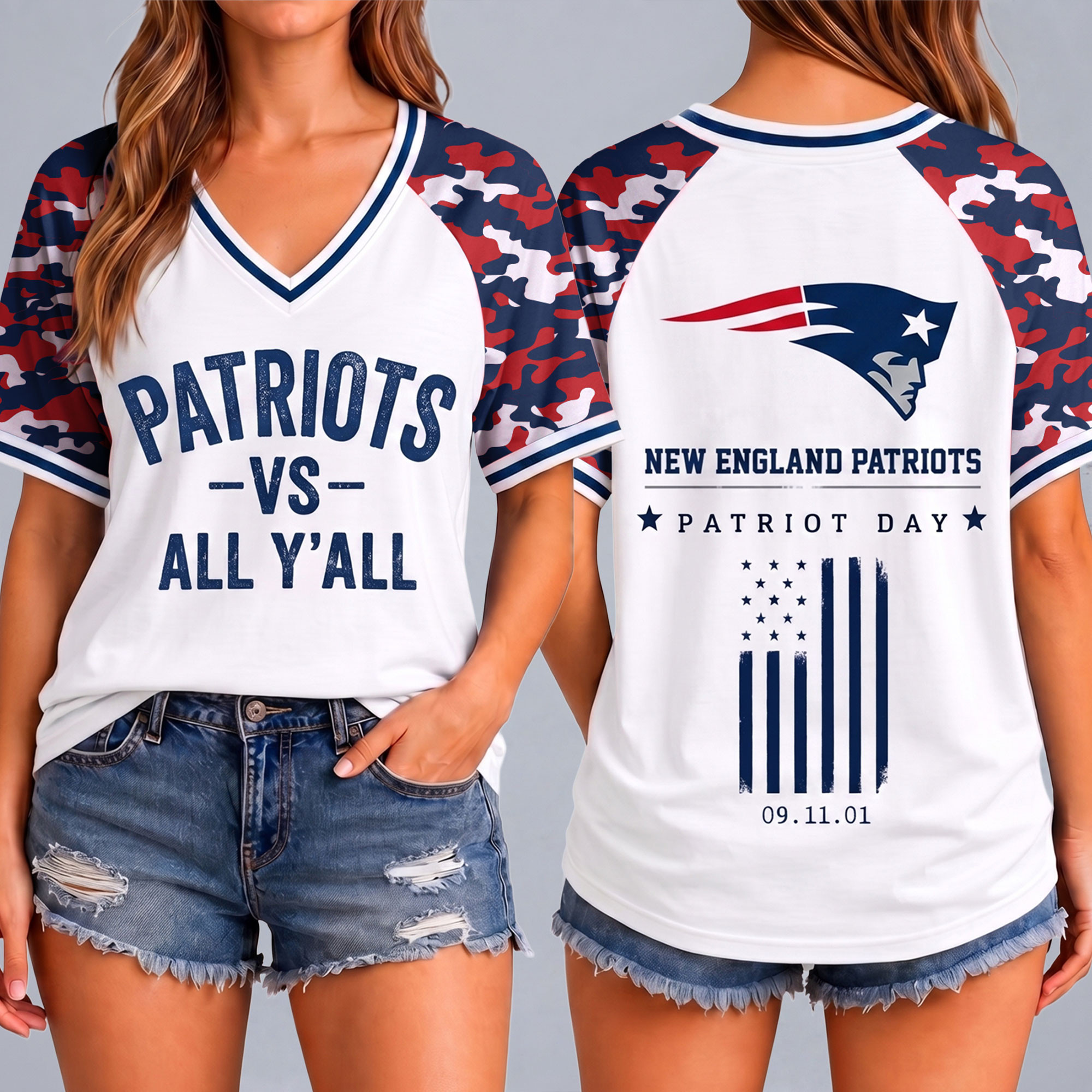 New England Patriots | Premium NFL United We Stand V-Neck NTH1