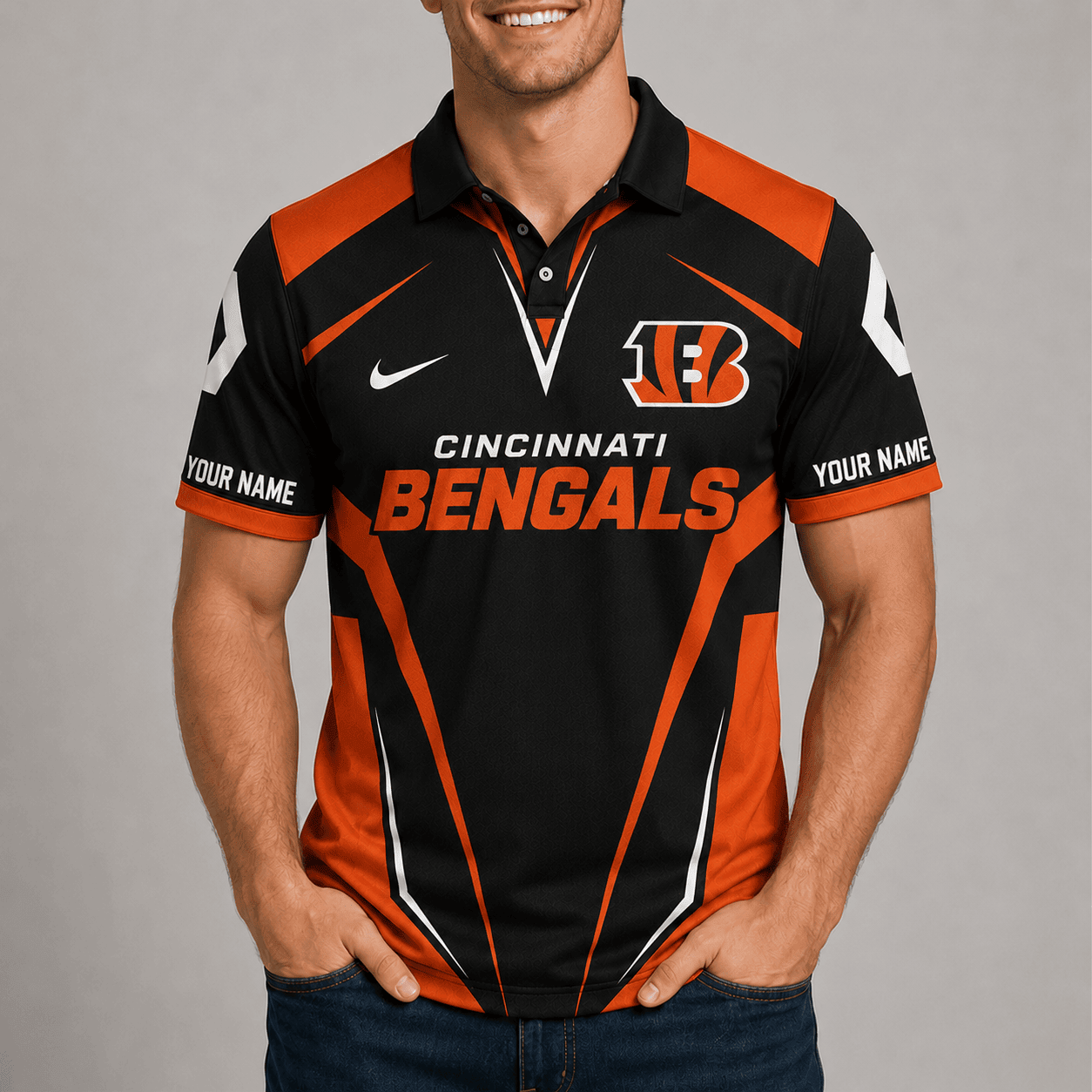 Cincinnati Bengals | Premium NFL Team Performance Polo TD