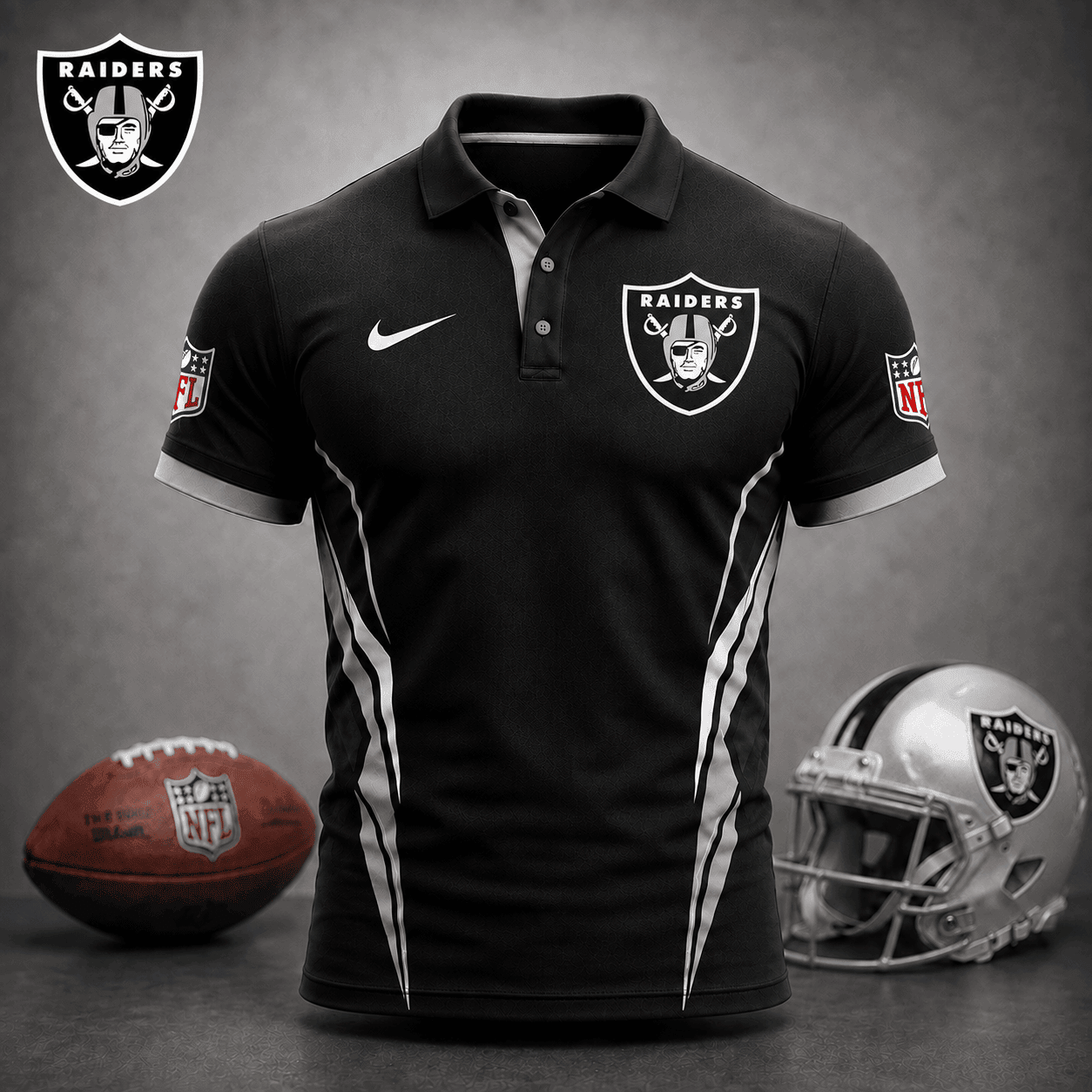 Las Vegas Raiders | Premium NFL Classic Football Polo NY
