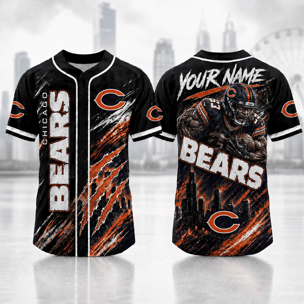 Chicago Bears | Premium Personalized NFL Jersey Shirt For Football Fans NNK