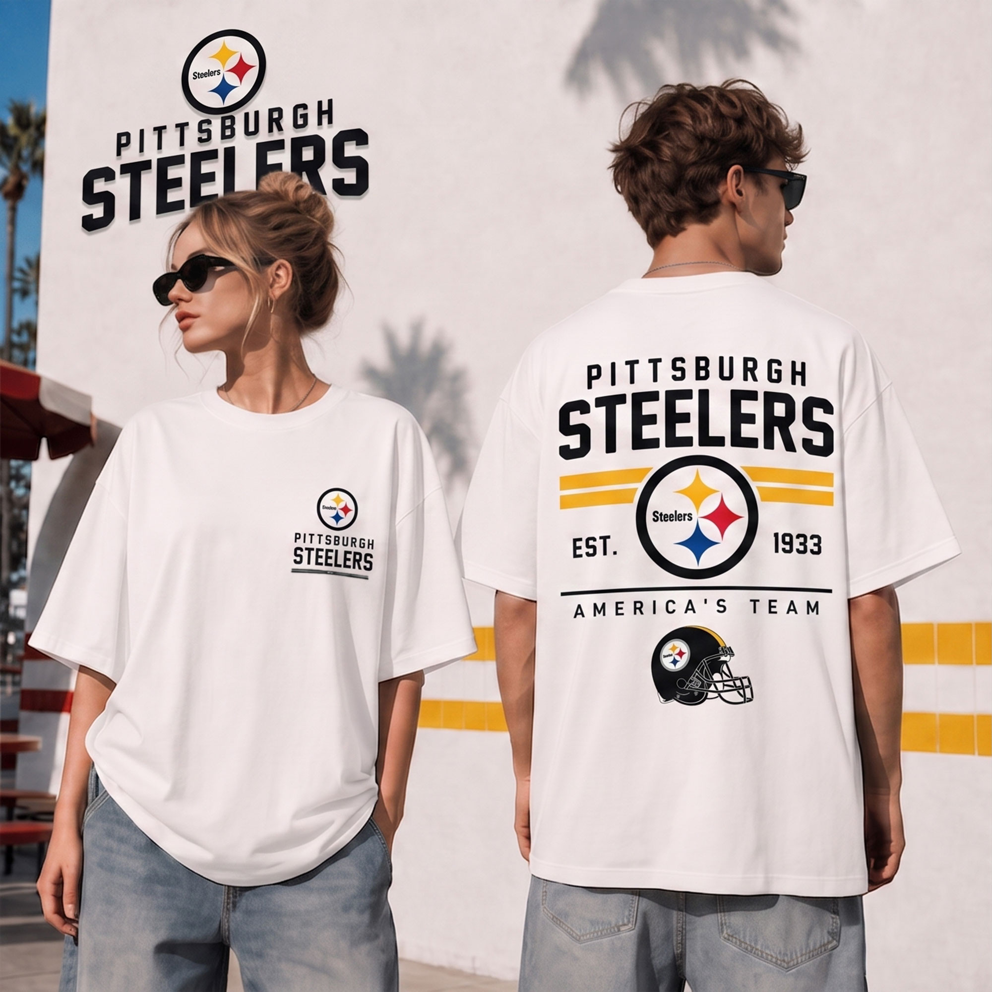 Pittsburgh Steelers | Premium NFL All American Football 3D Shirt NTH1