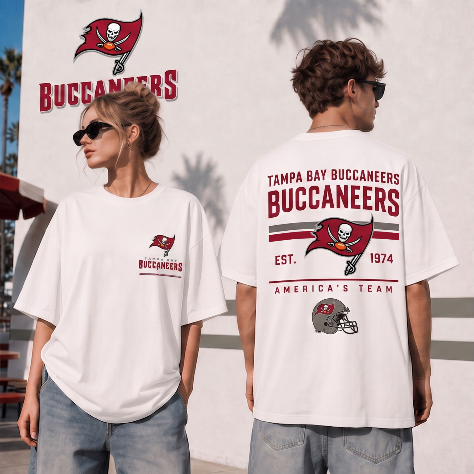 Tampa Bay Buccaneers | Premium NFL All American Football 3D Shirt NTH1